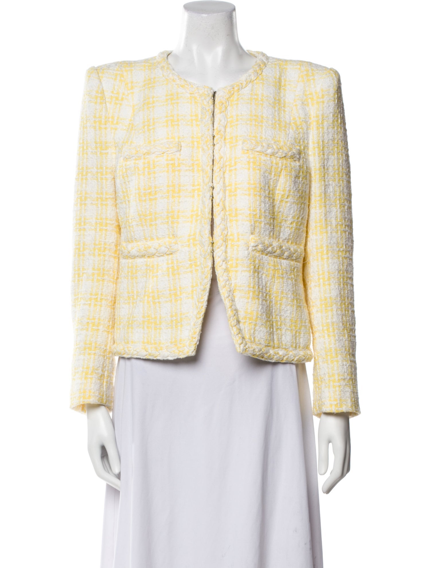 Veronica Beard Tweed Pattern Evening Jacket