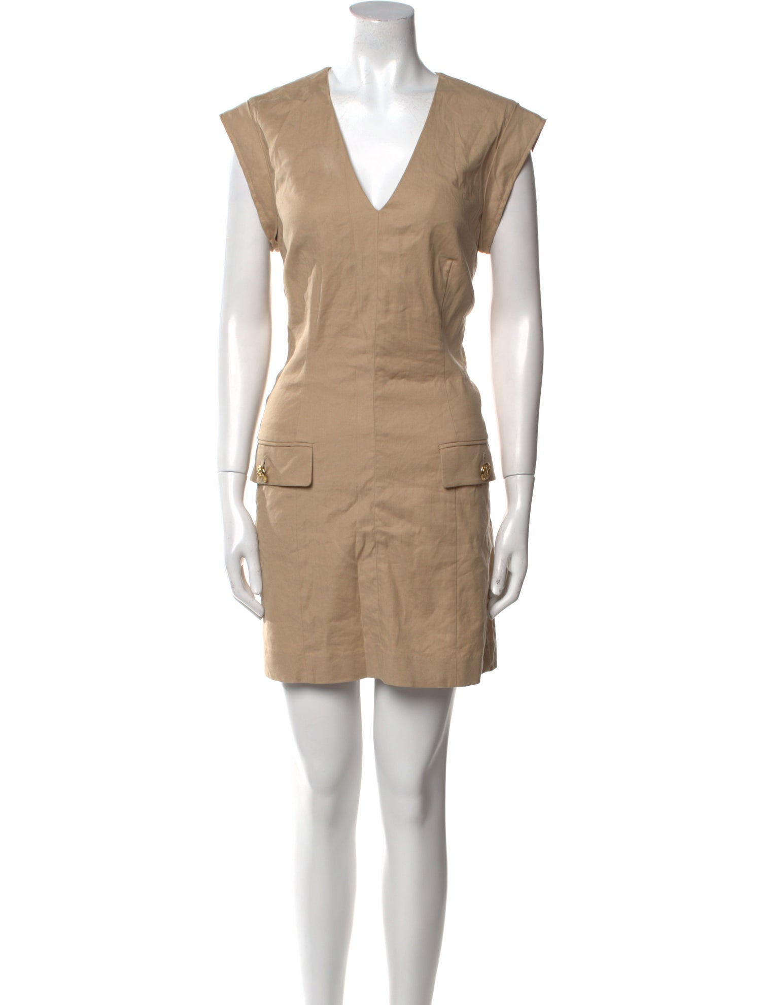 Veronica Beard V-Neck Mini Dress