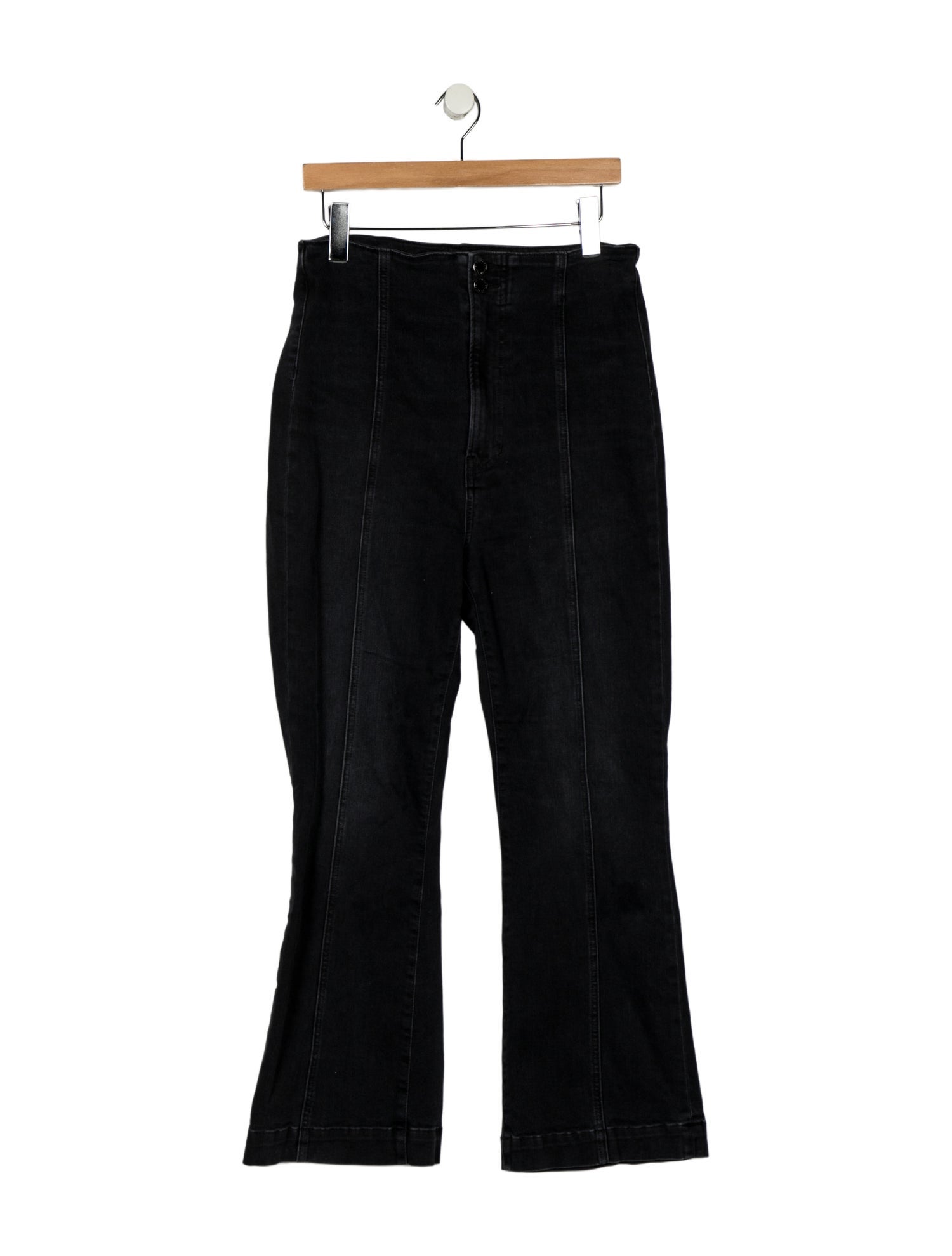 Veronica Beard High-Rise Wide Leg Jeans
