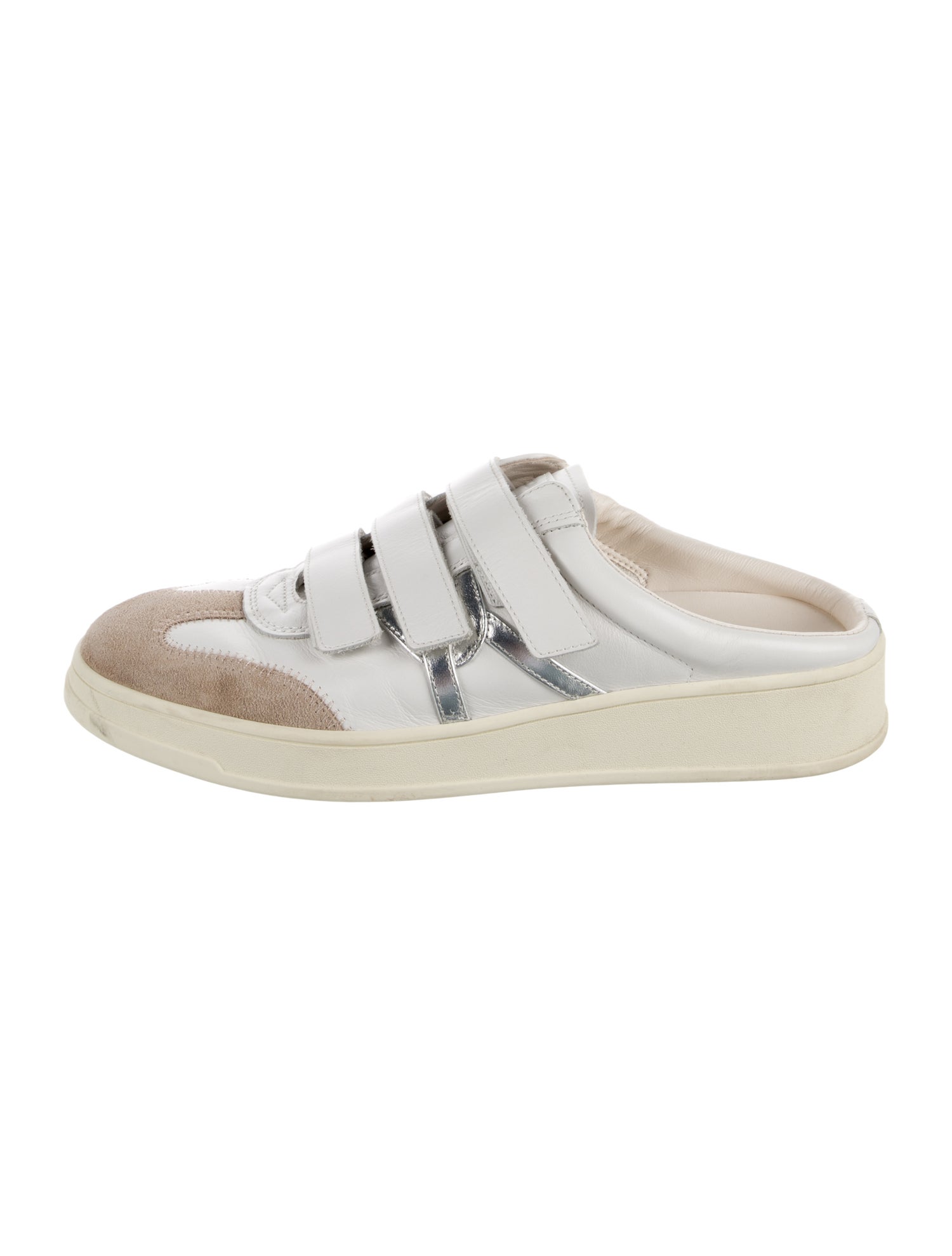 Veronica Beard Leather Colorblock Pattern Sneakers