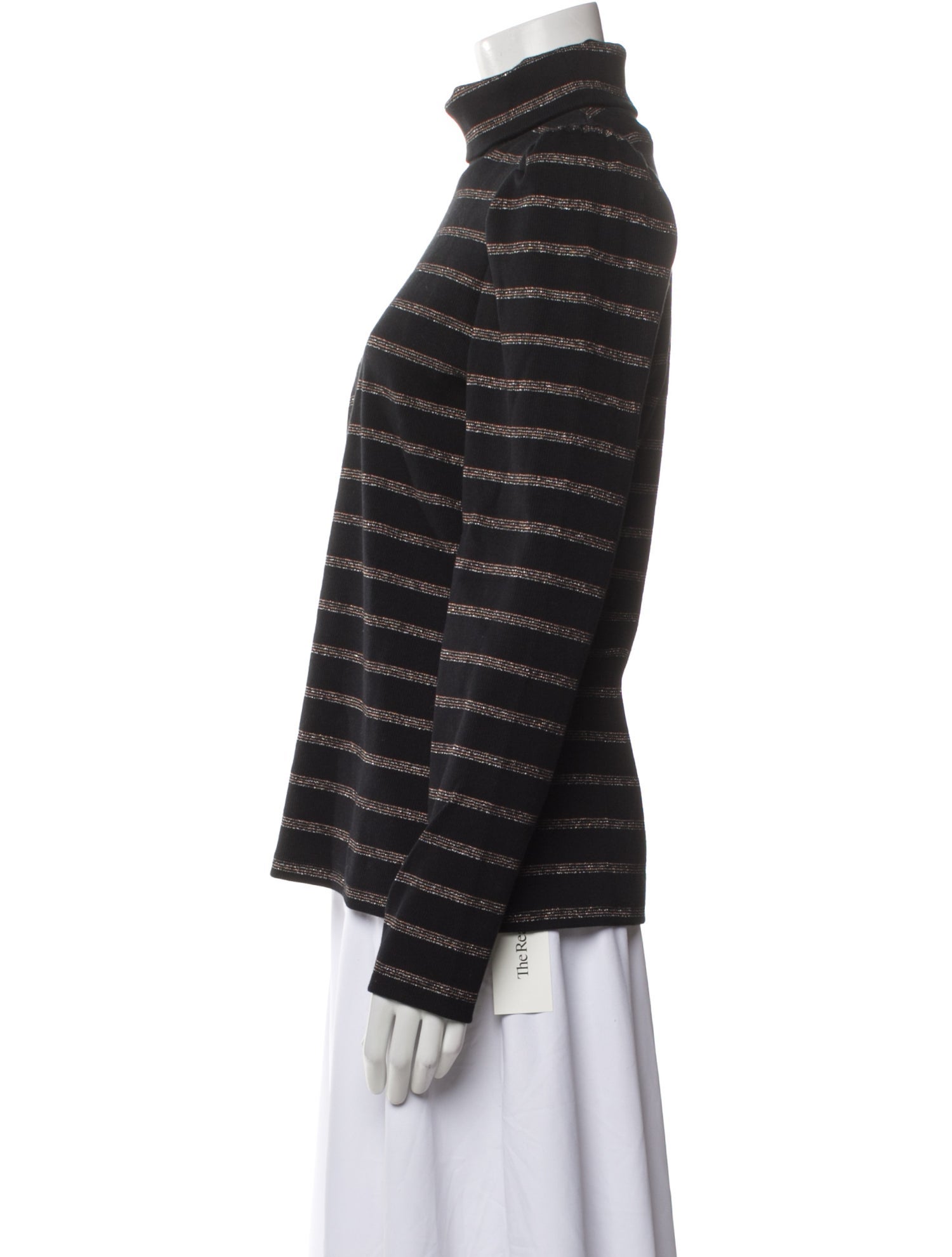 Veronica Beard Striped Turtleneck Sweatshirt w/ Tags