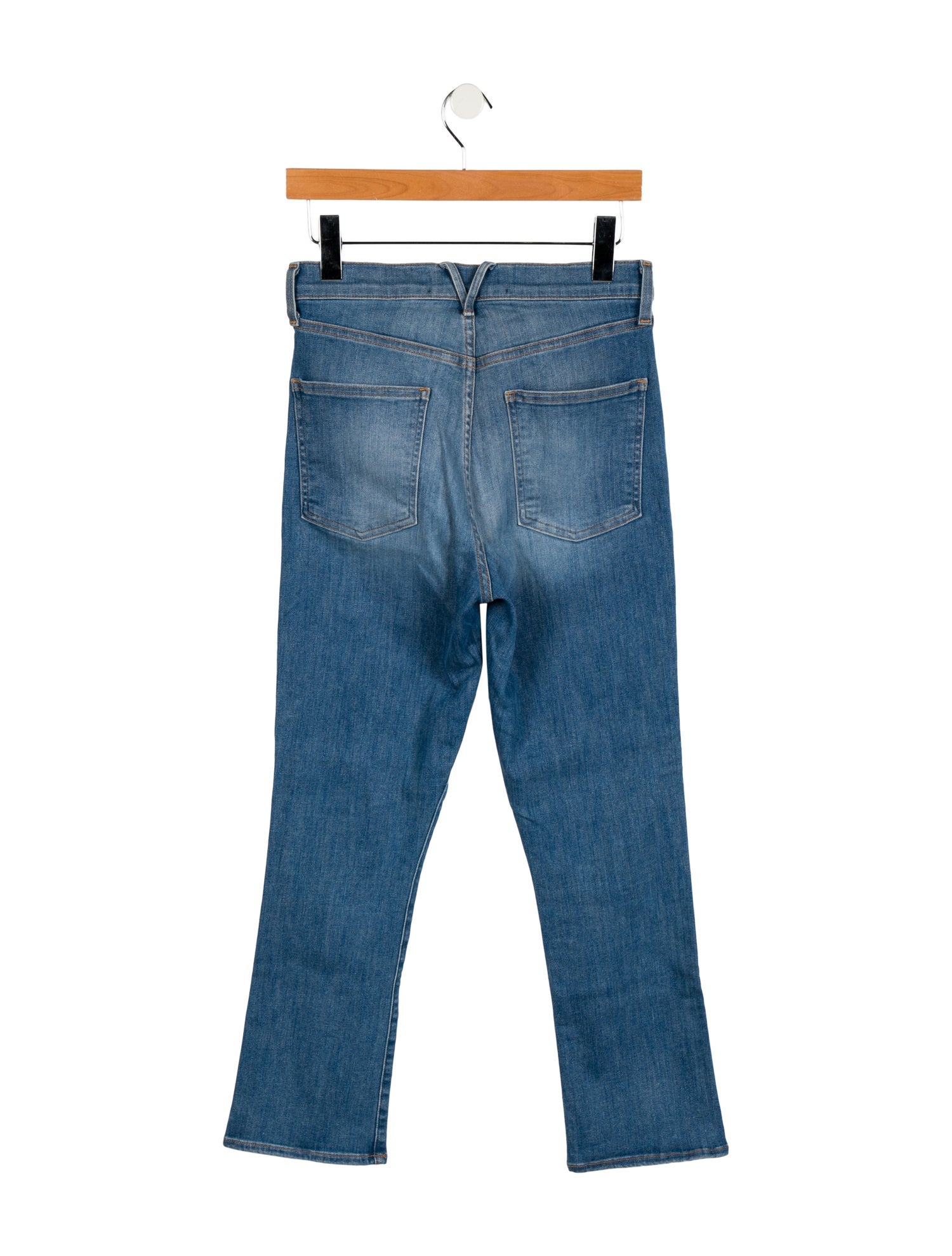 Veronica Beard High-Rise Straight Leg Jeans