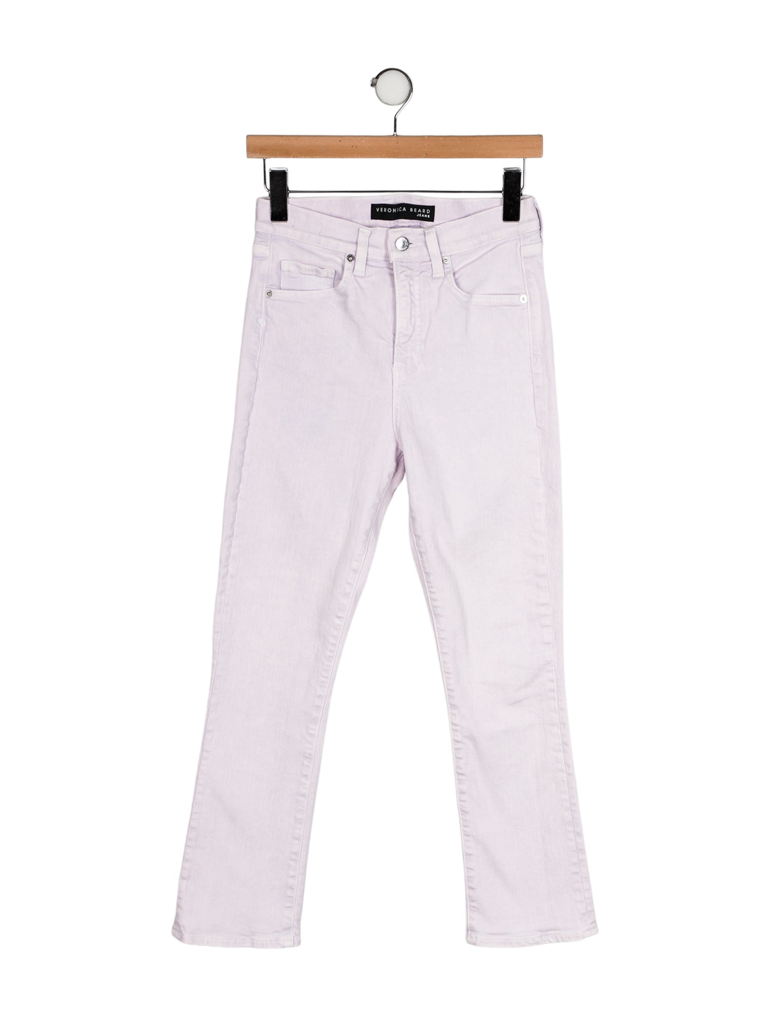 Veronica Beard High-Rise Straight Leg Jeans