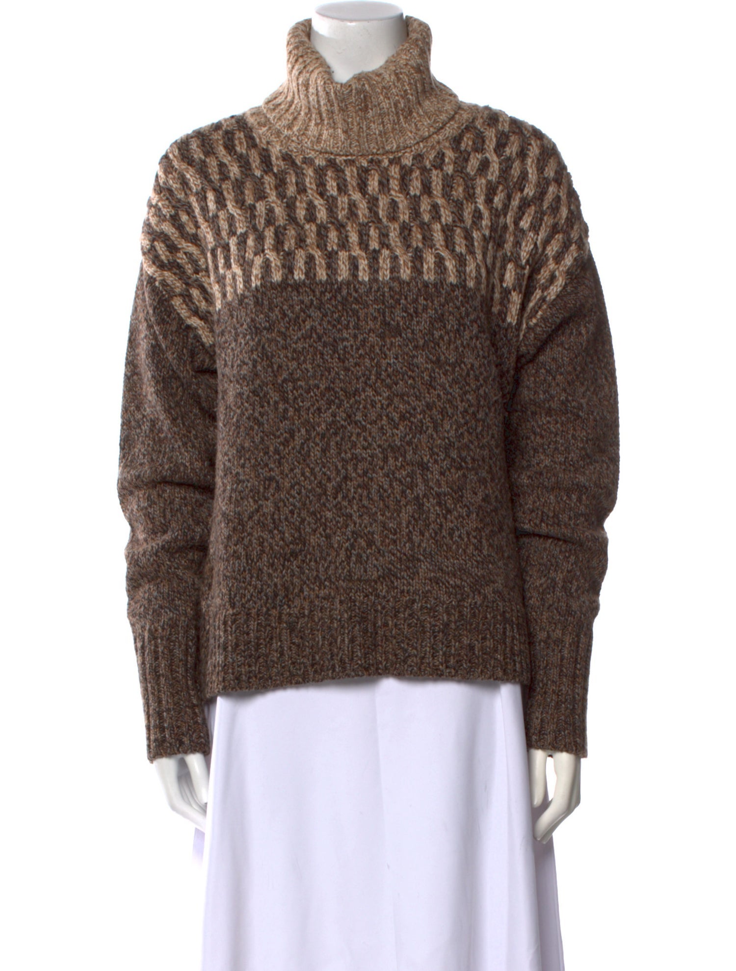 Veronica Beard Striped Turtleneck Sweater