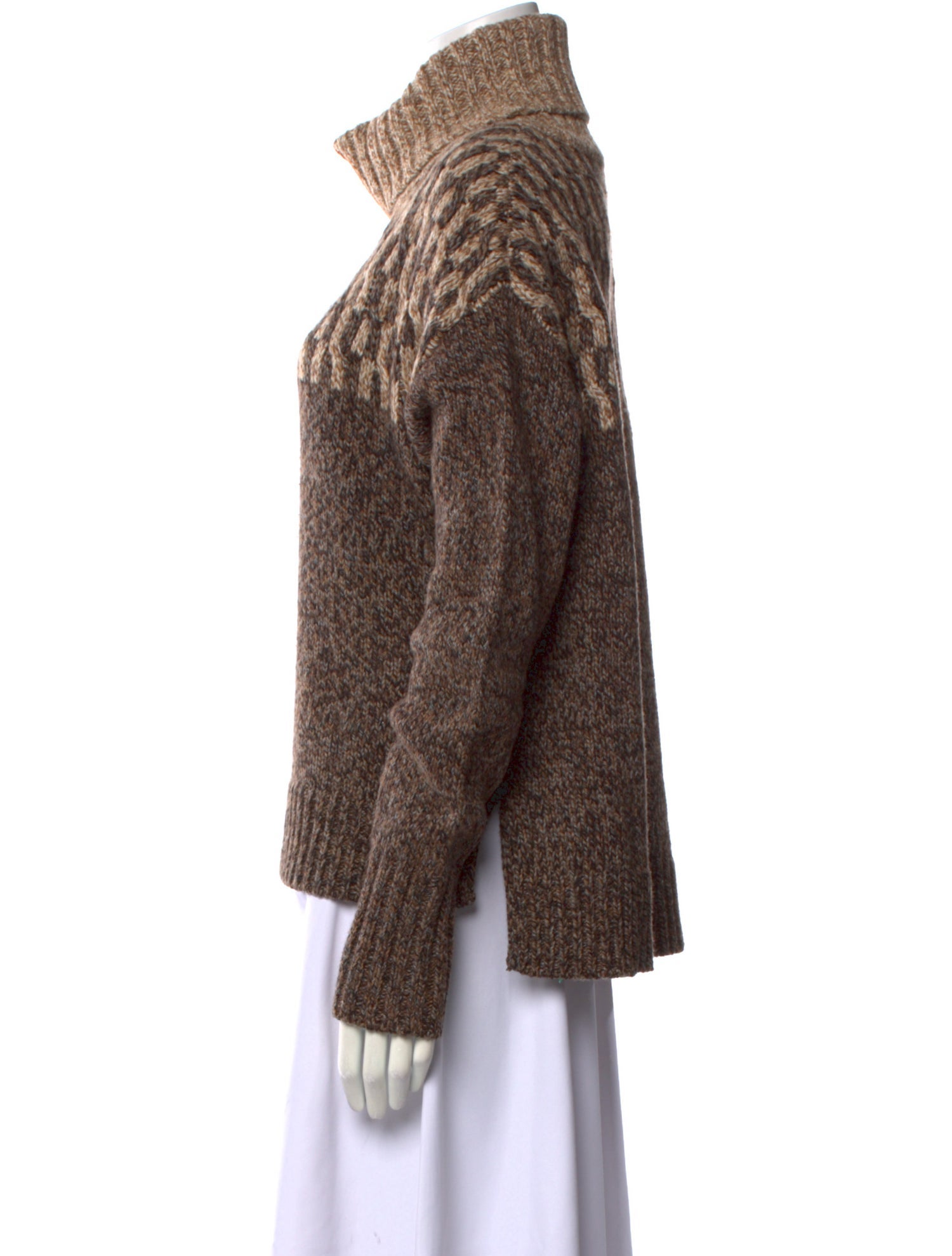 Veronica Beard Striped Turtleneck Sweater