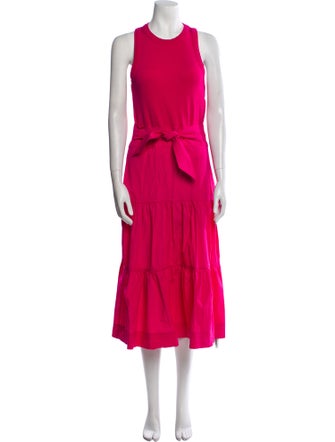 Veronica Beard Crew Neck Long Dress