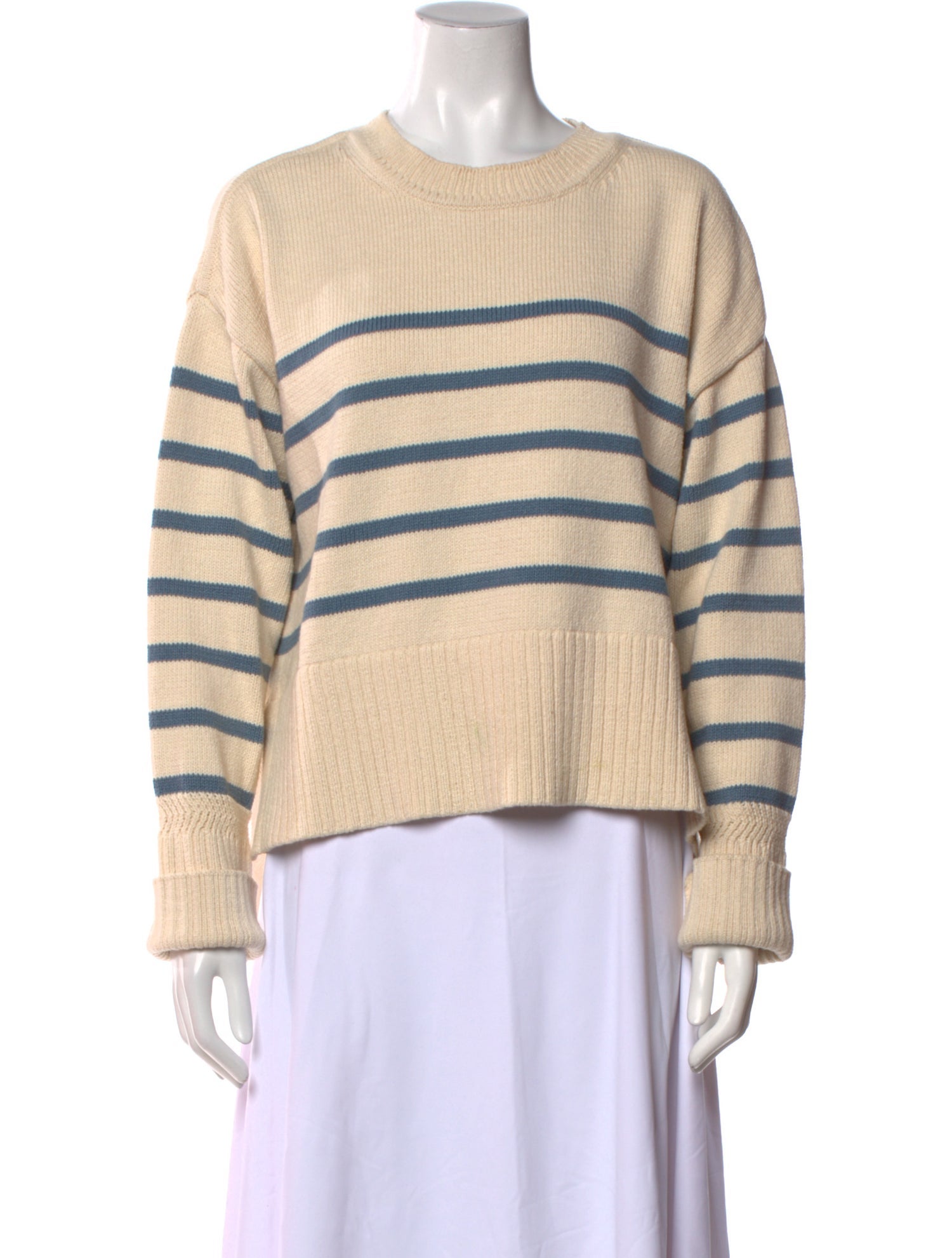 Veronica Beard Striped Crew Neck Sweater