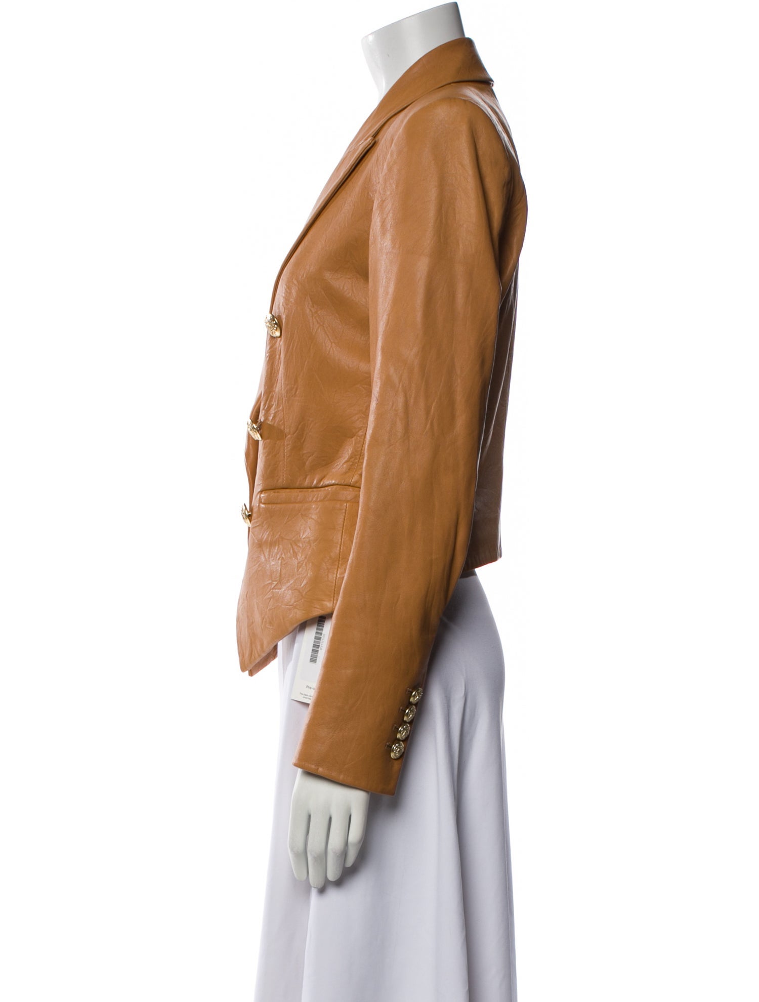 Veronica Beard Lamb Leather Blazer