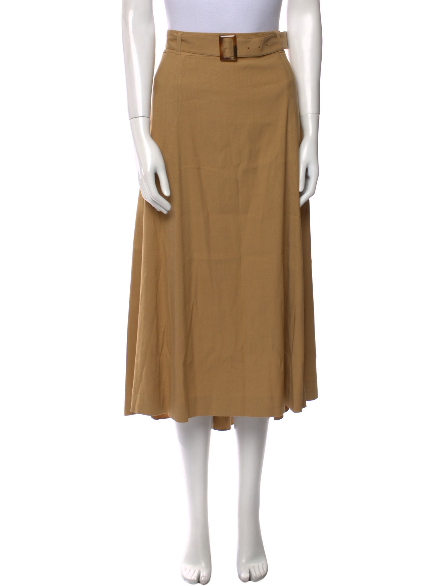 Veronica Beard Pleated Accents Midi Length Skirt