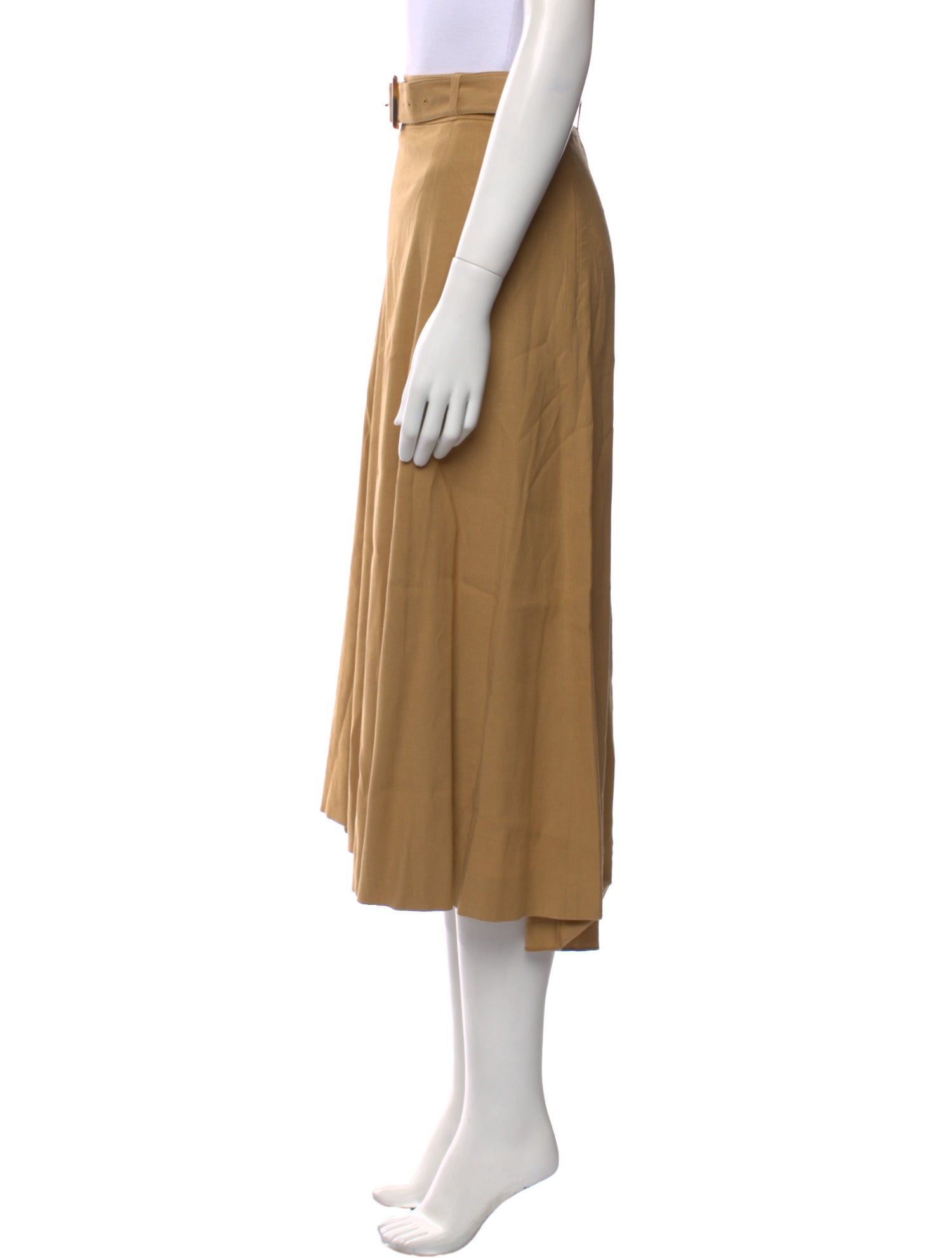 Veronica Beard Pleated Accents Midi Length Skirt