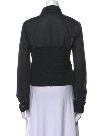 Veronica Beard Long Sleeve Button-Up Top