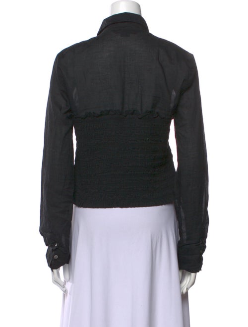 Veronica Beard Long Sleeve Button-Up Top