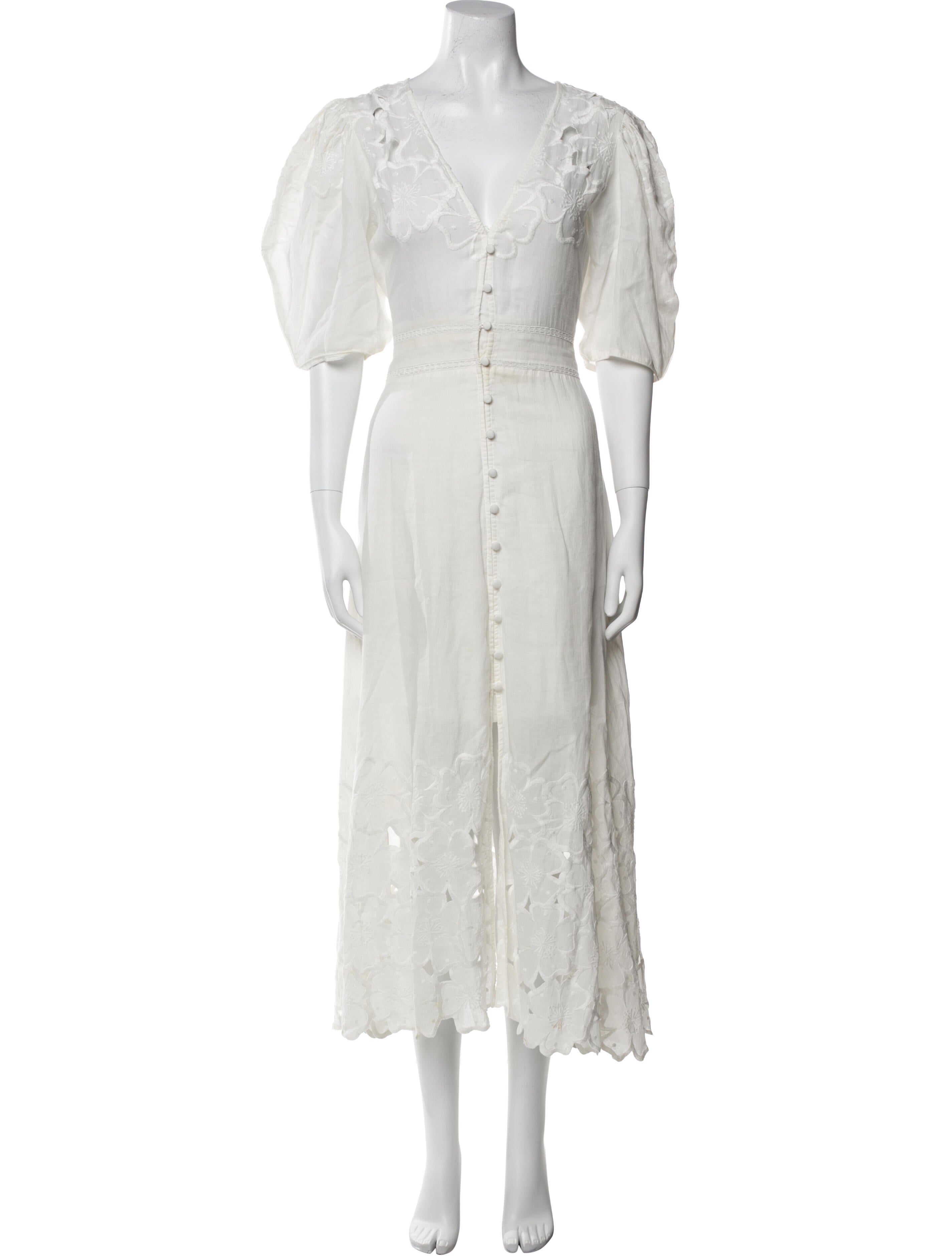 Veronica Beard V-Neck Midi Length Dress