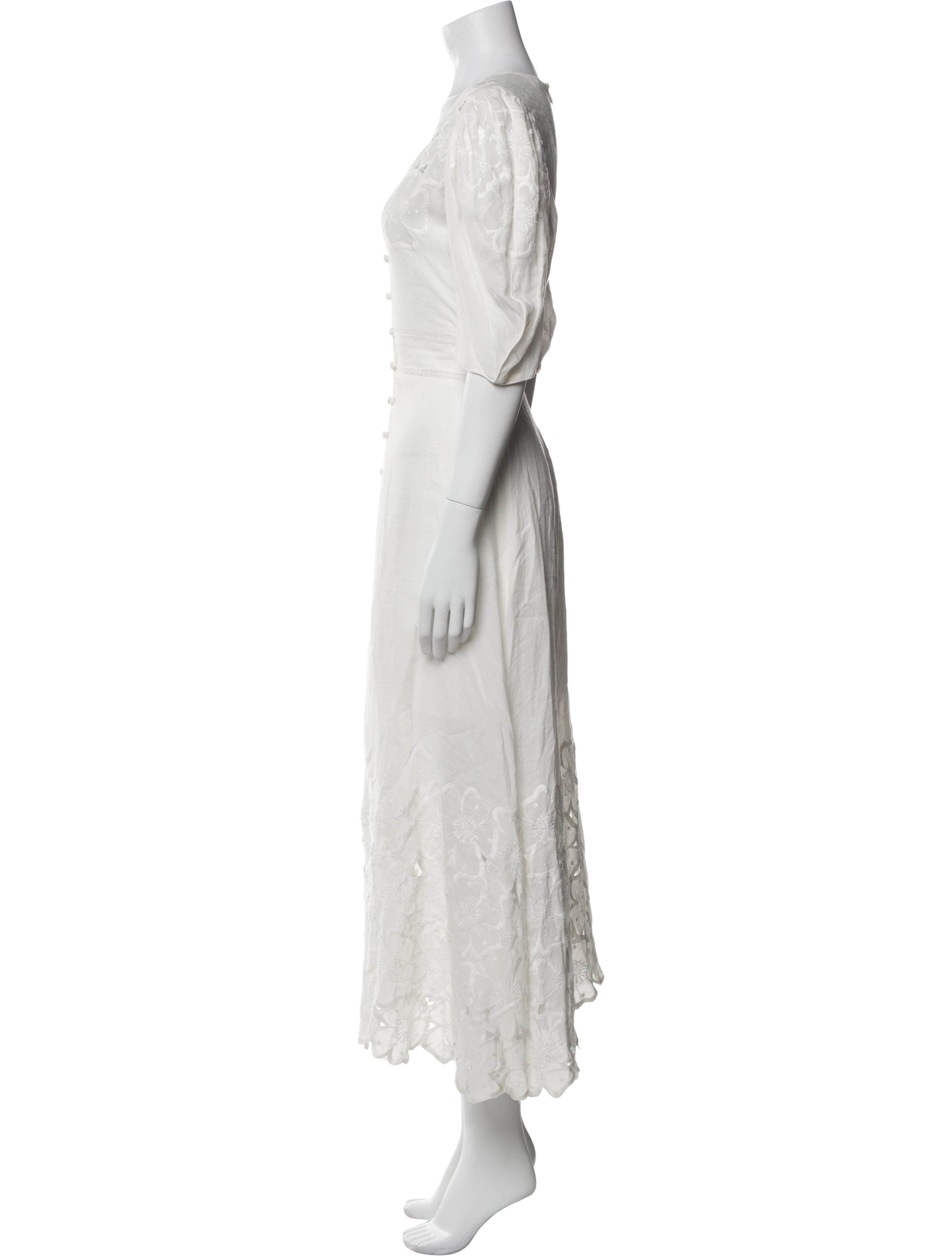 Veronica Beard V-Neck Midi Length Dress