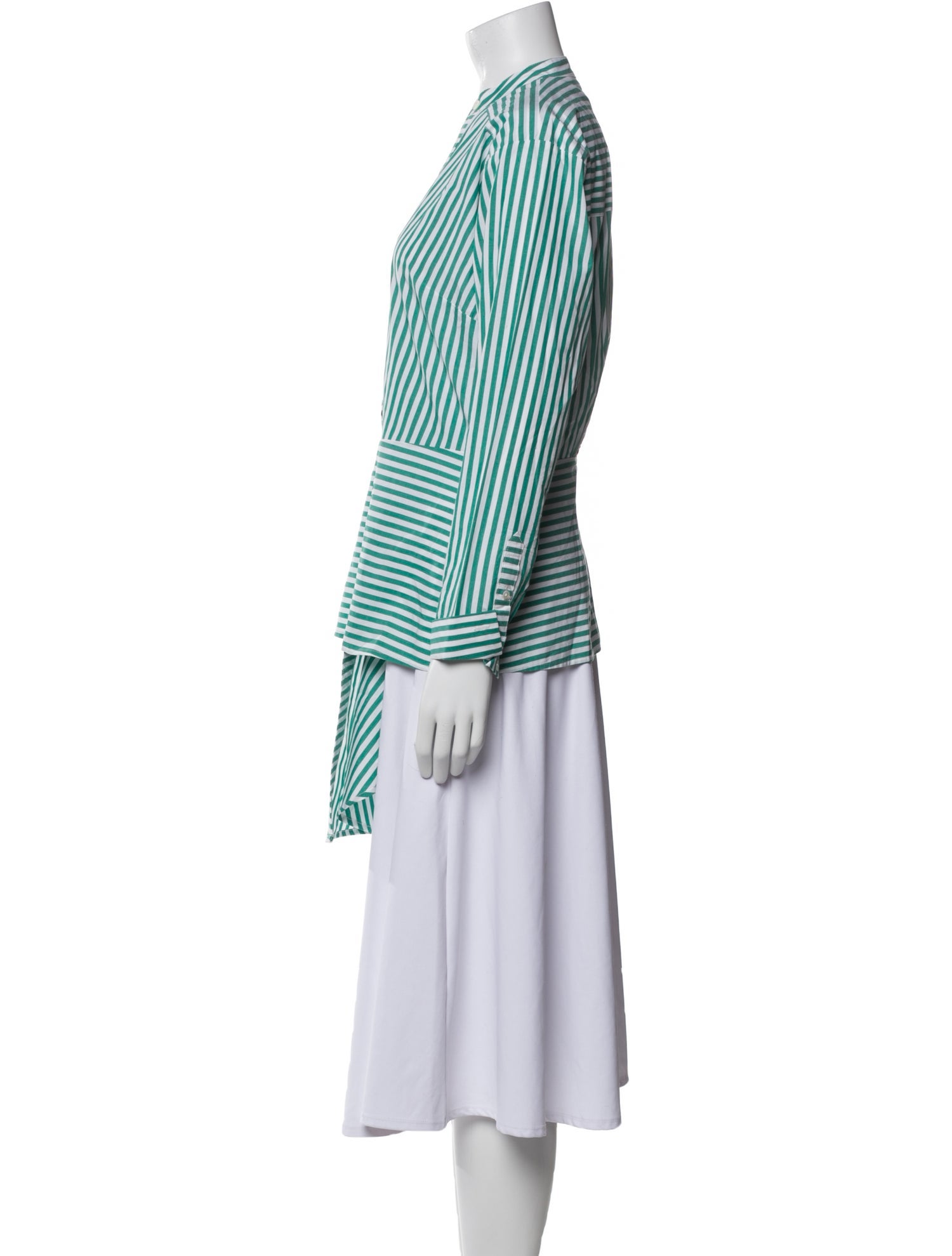 Veronica Beard Striped V-Neck Tunic