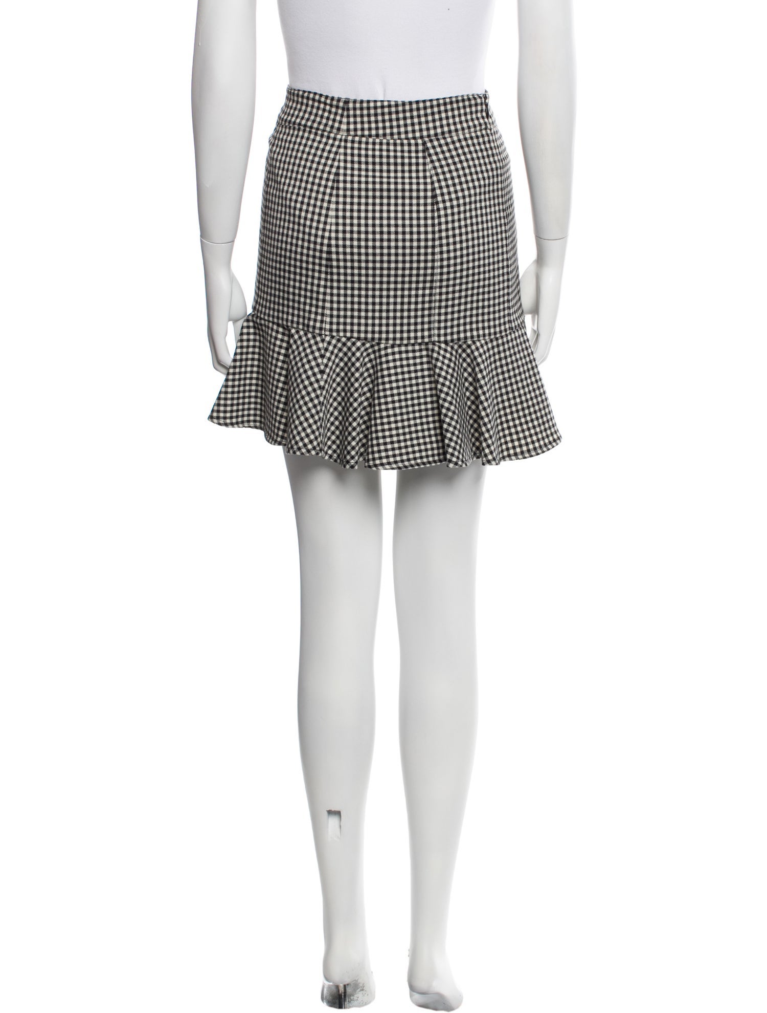 Veronica Beard Plaid Print Mini Skirt