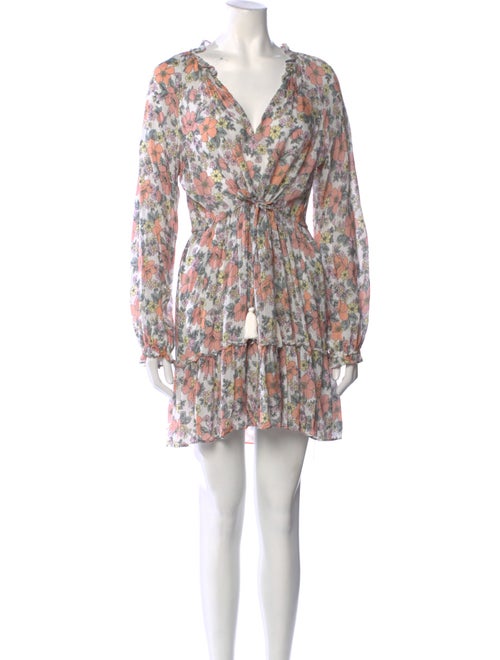 Veronica Beard Floral Print Mini Dress