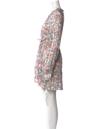 Veronica Beard Floral Print Mini Dress
