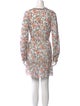 Veronica Beard Floral Print Mini Dress