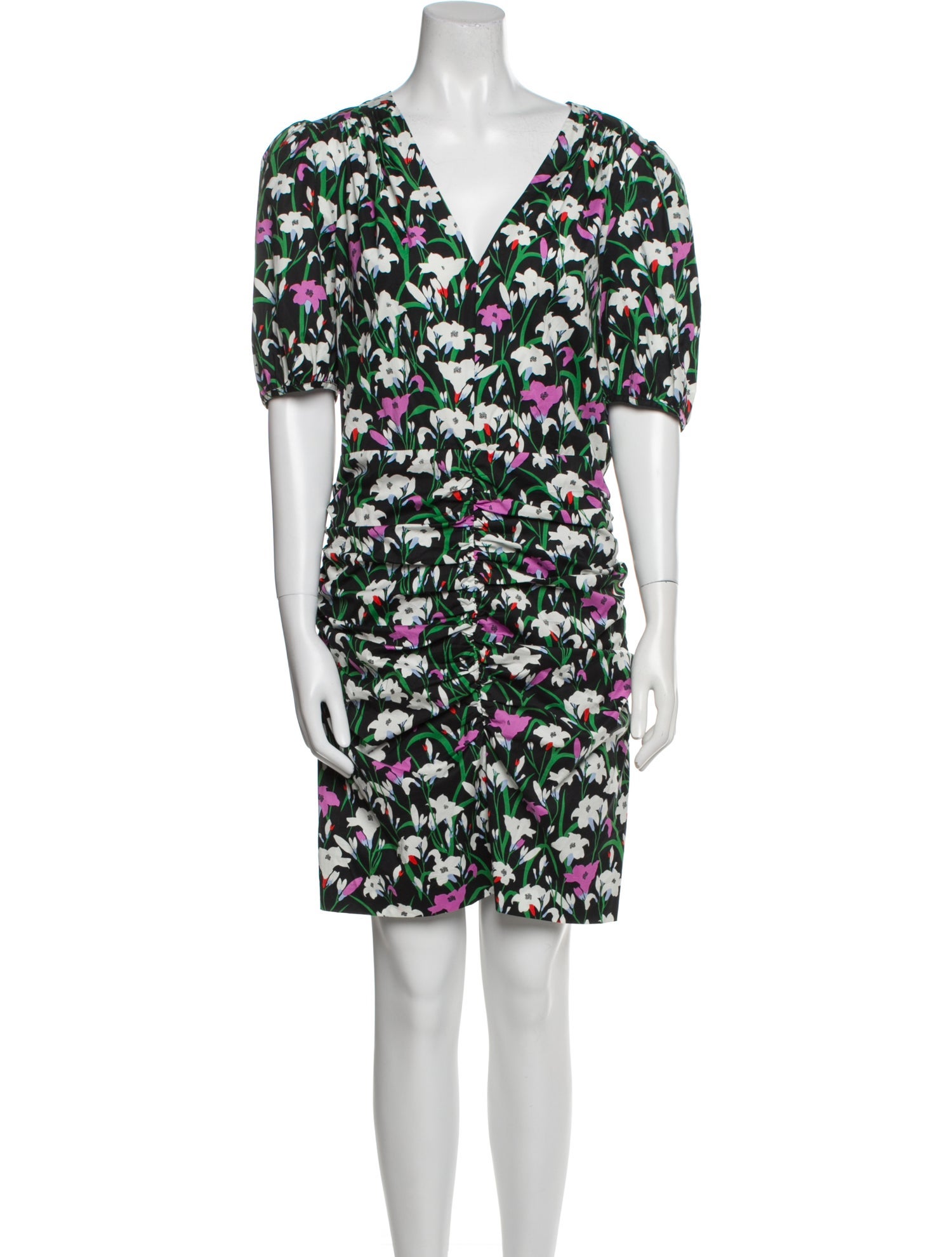 Veronica Beard Floral Print Mini Dress