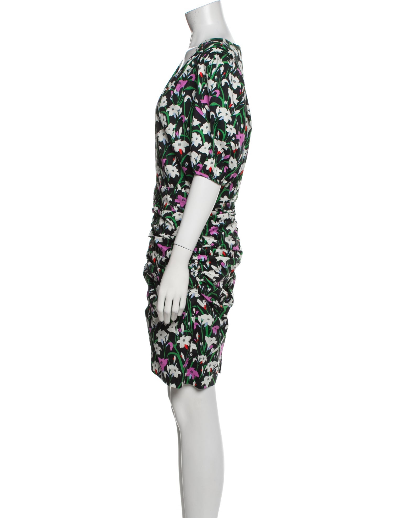 Veronica Beard Floral Print Mini Dress