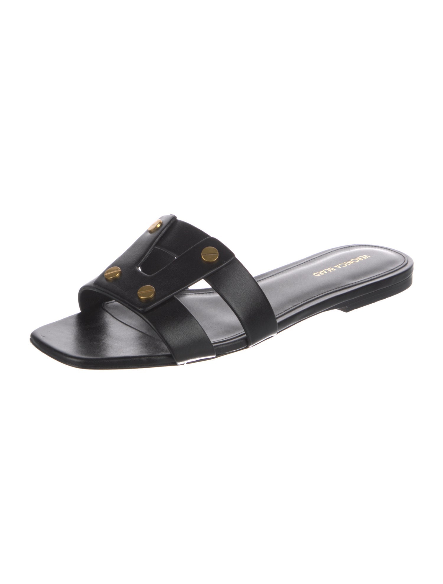 Veronica Beard Leather Slides