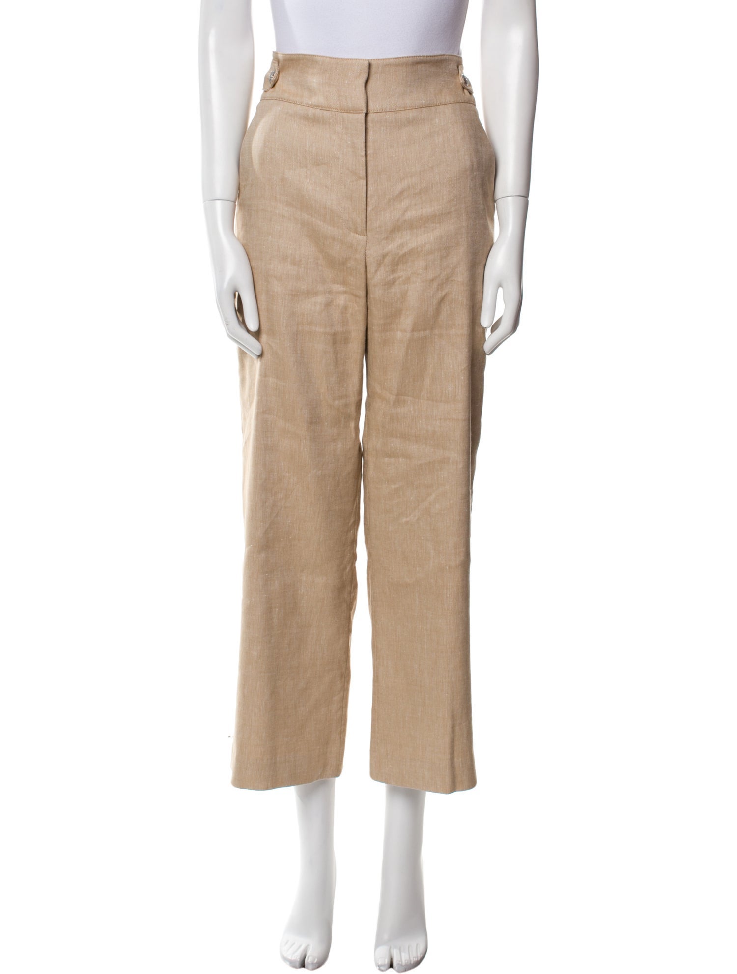 Veronica Beard Linen Wide Leg Pants