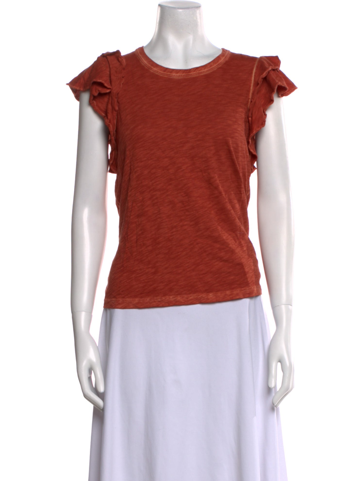 Veronica Beard Scoop Neck Short Sleeve T-Shirt