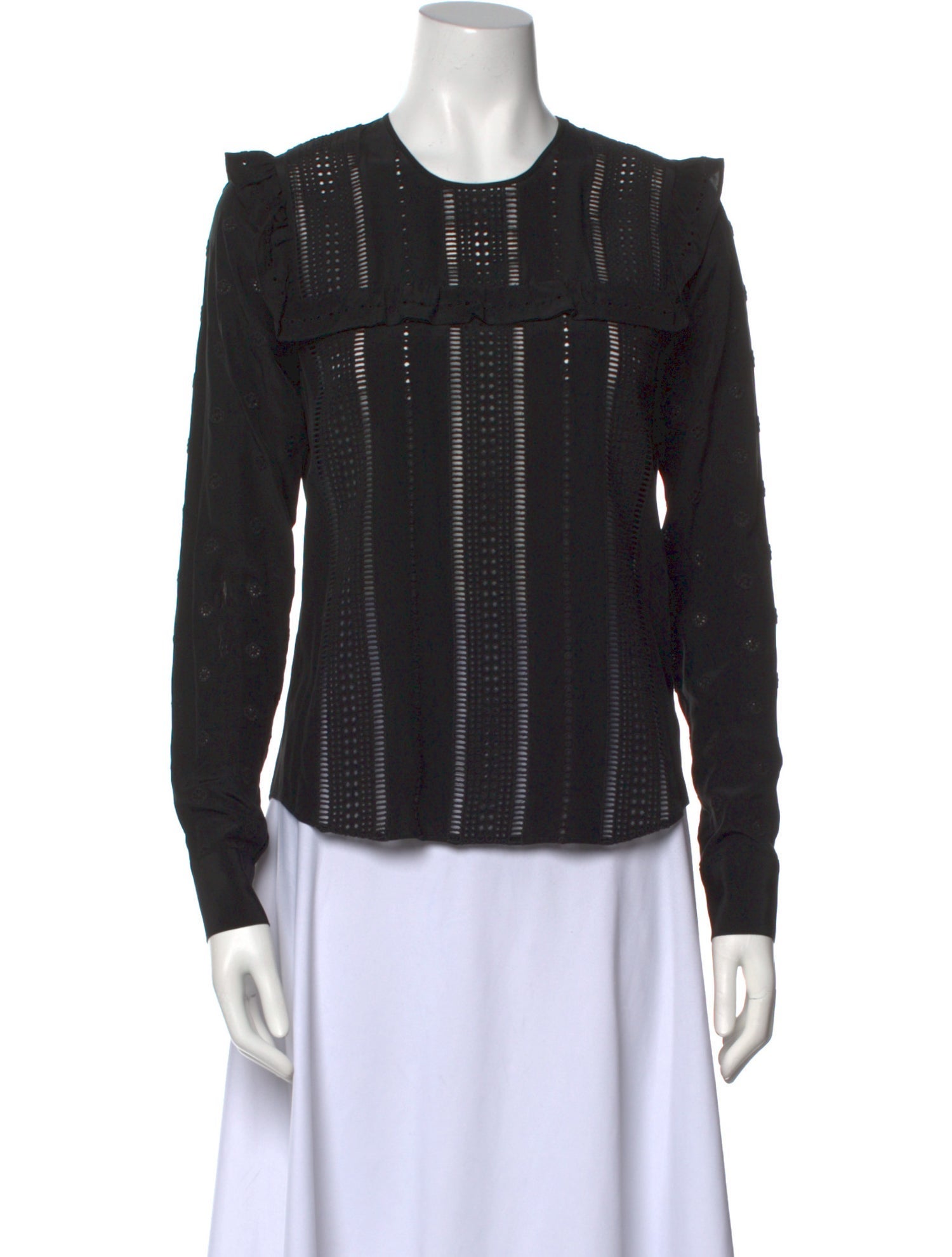 Veronica Beard Silk Striped Top