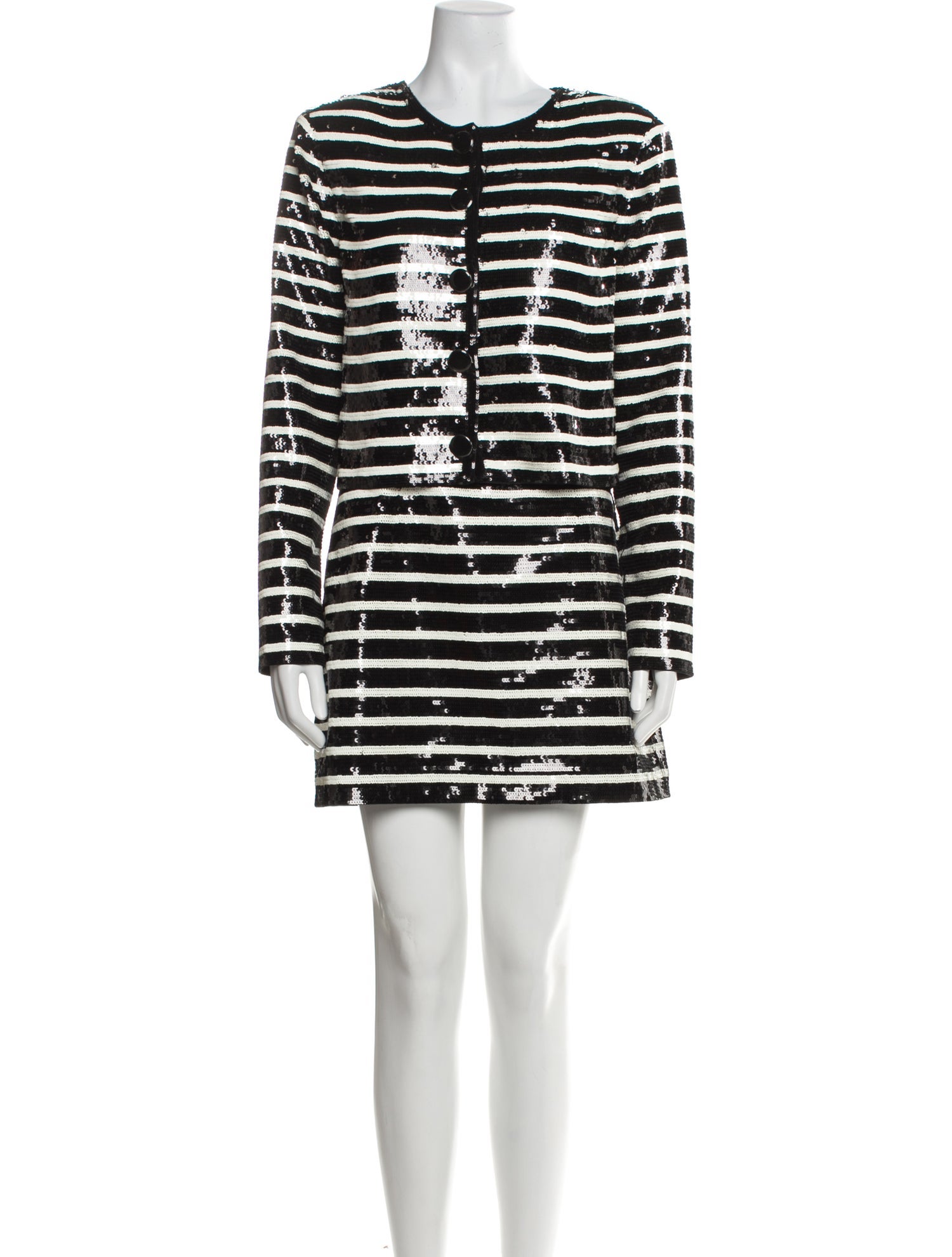 Veronica Beard Striped Sequin Embellishments Dress Set w/ Tags