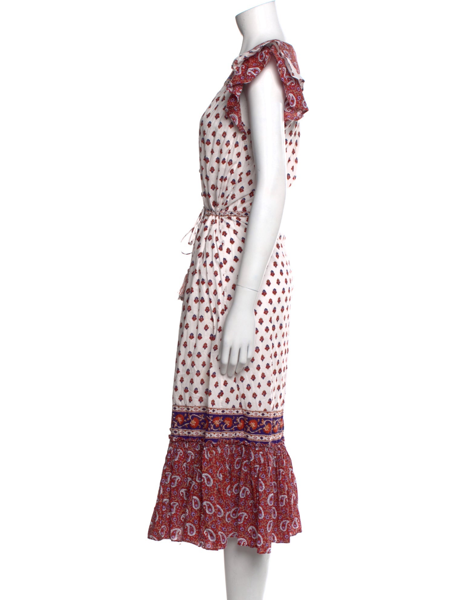 Veronica Beard Printed Midi Length Dress