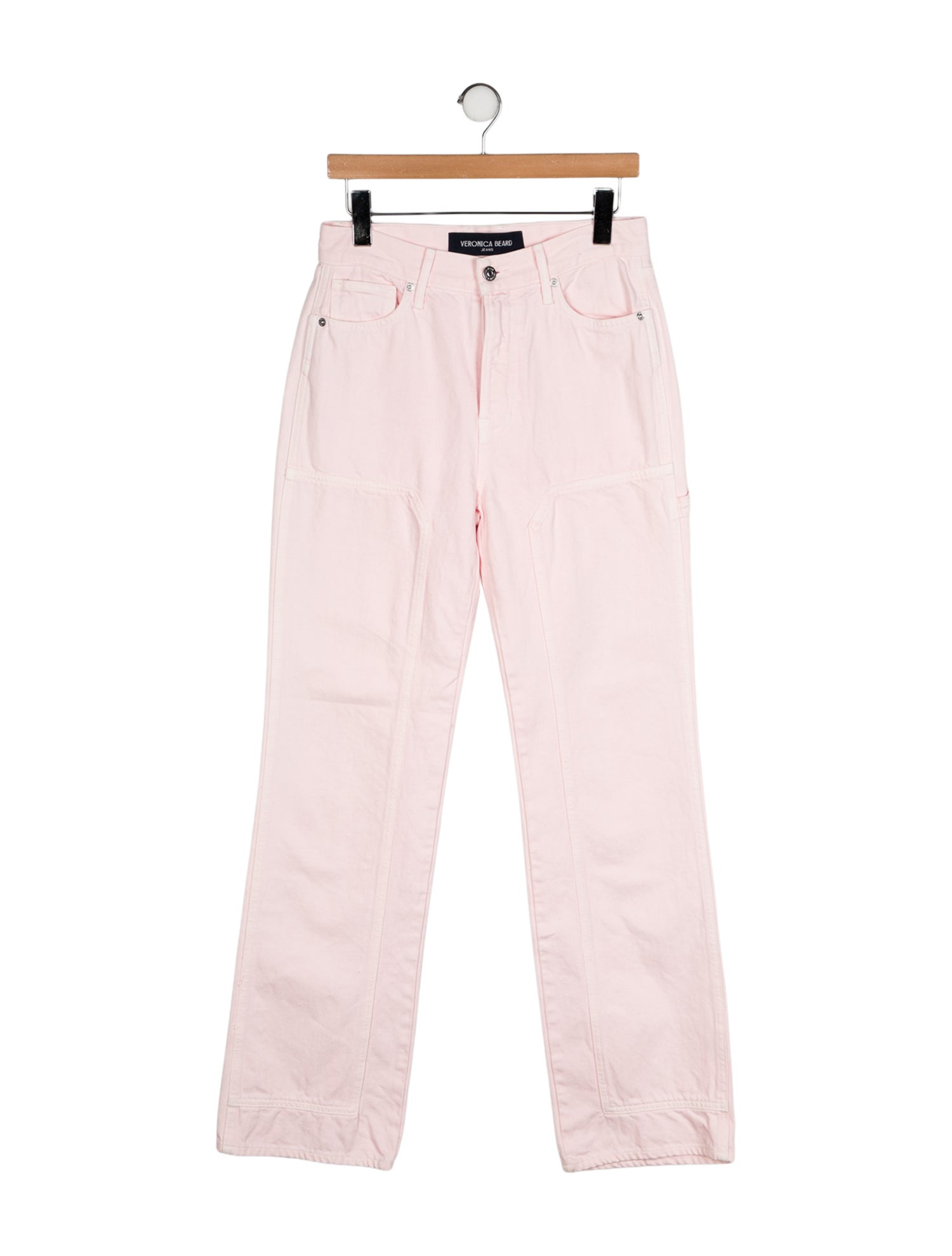 Veronica Beard Mid-Rise Wide Leg Jeans