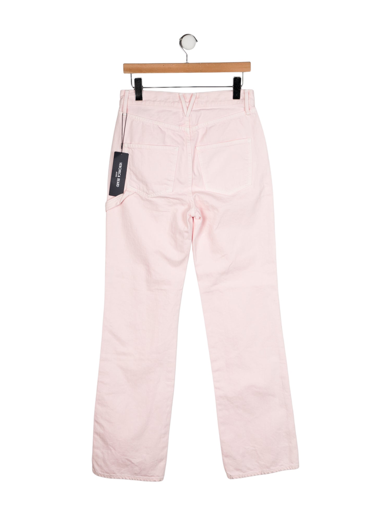 Veronica Beard Mid-Rise Wide Leg Jeans