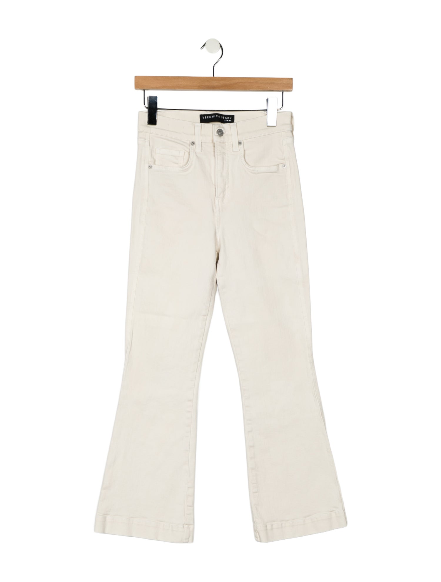 Veronica Beard Mid-Rise Wide Leg Jeans