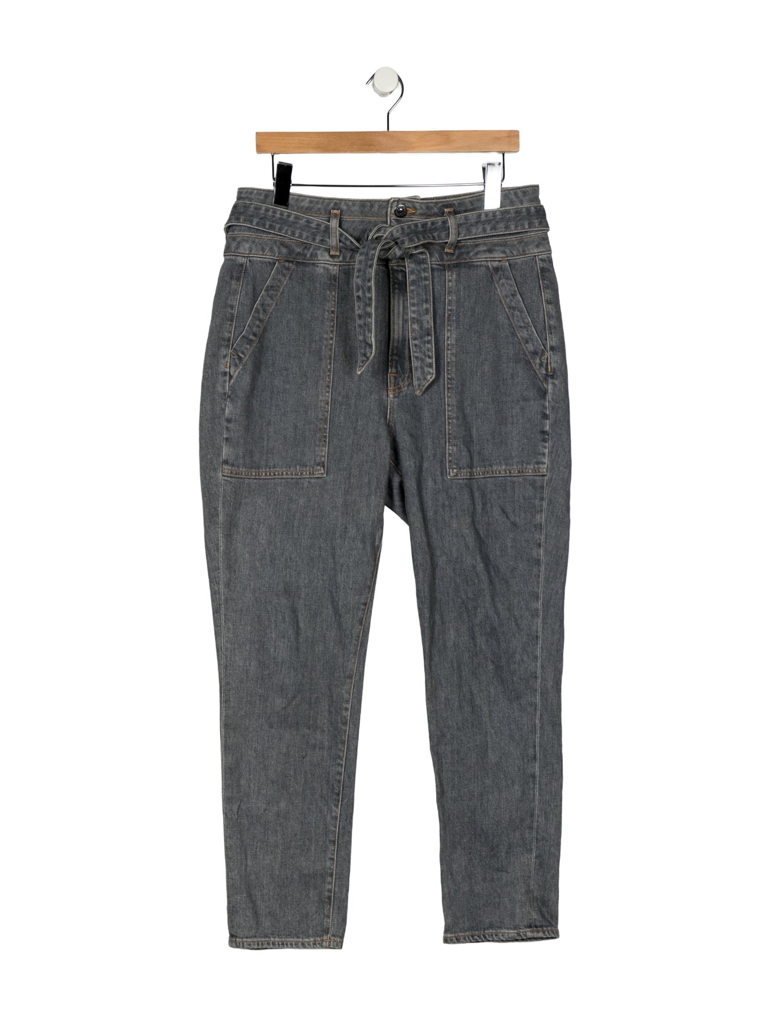 Veronica Beard High-Rise Straight Leg Jeans