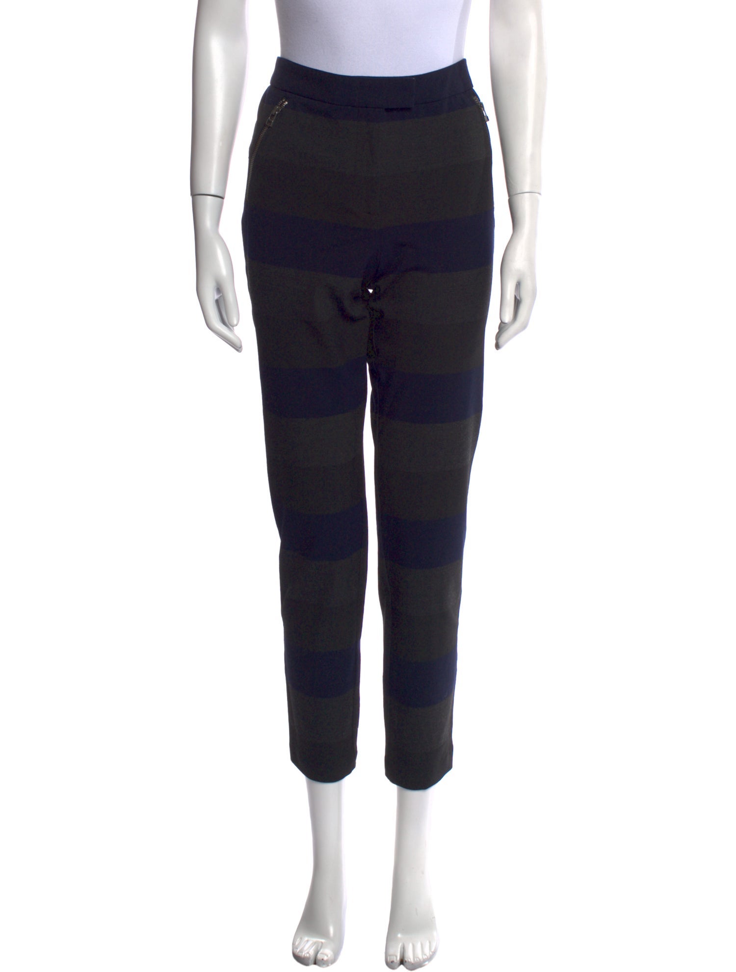 Veronica Beard Striped Skinny Leg Pants