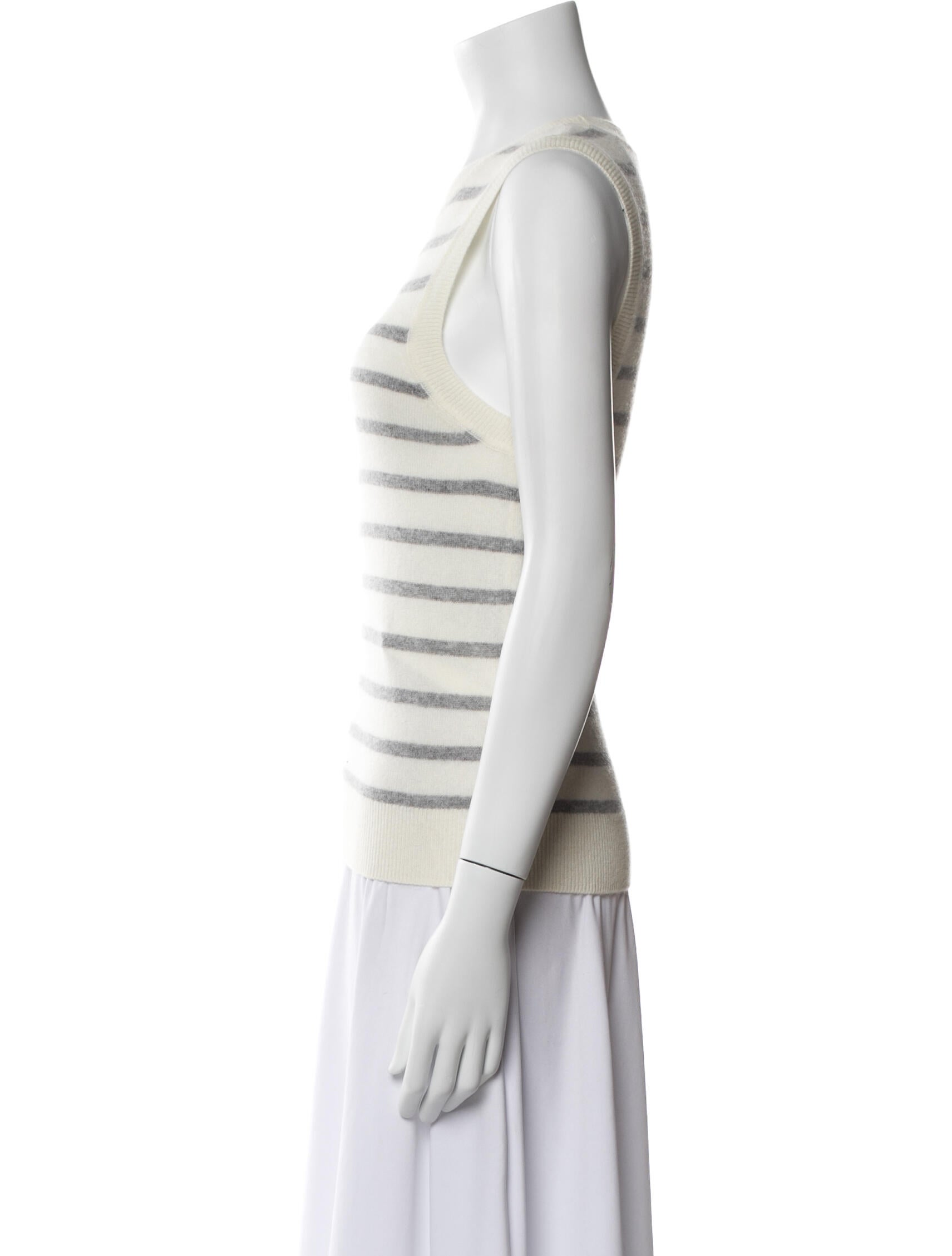 Veronica Beard Cashmere Striped Top w/ Tags