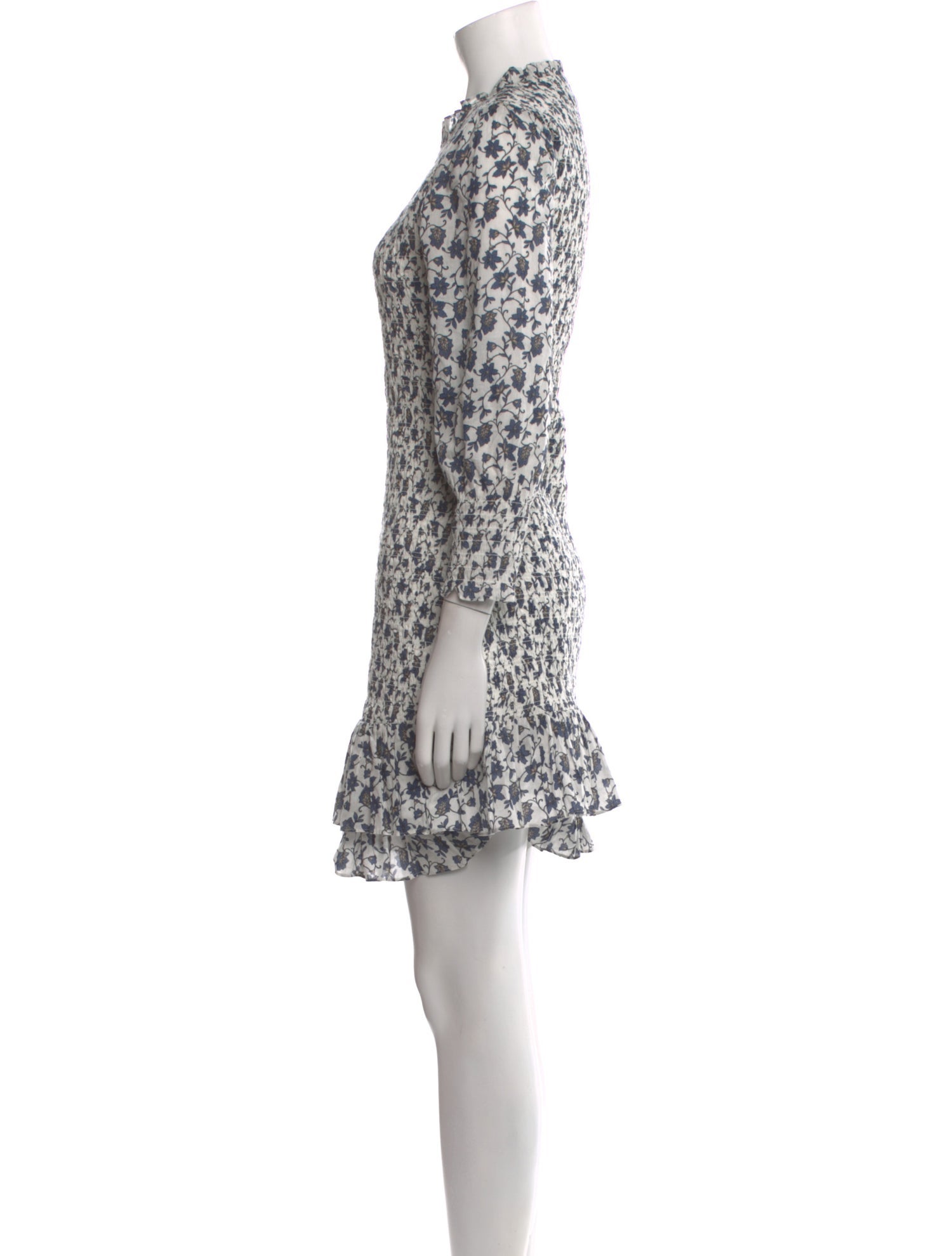 Veronica Beard Floral Print Mini Dress