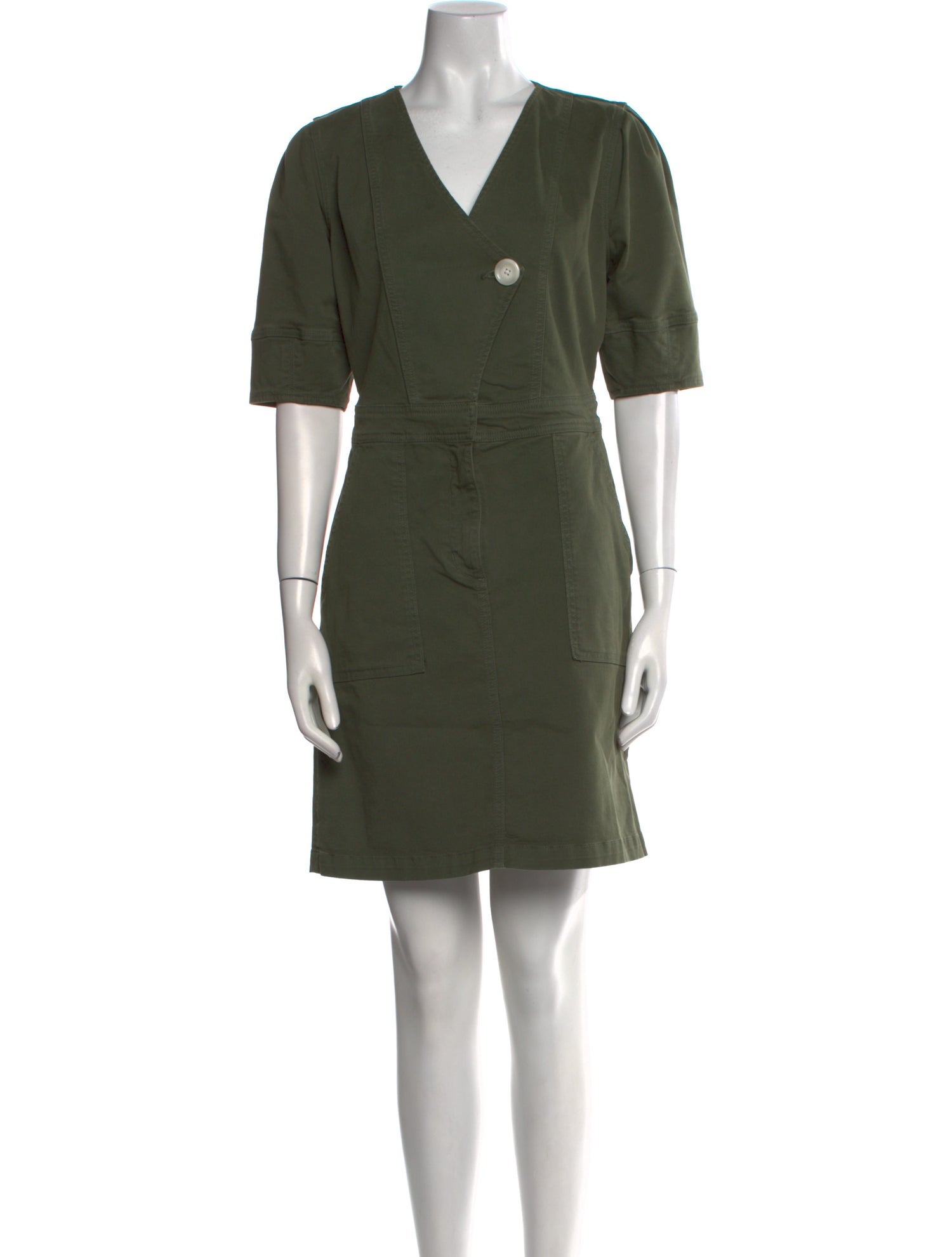 Veronica Beard V-Neck Mini Dress