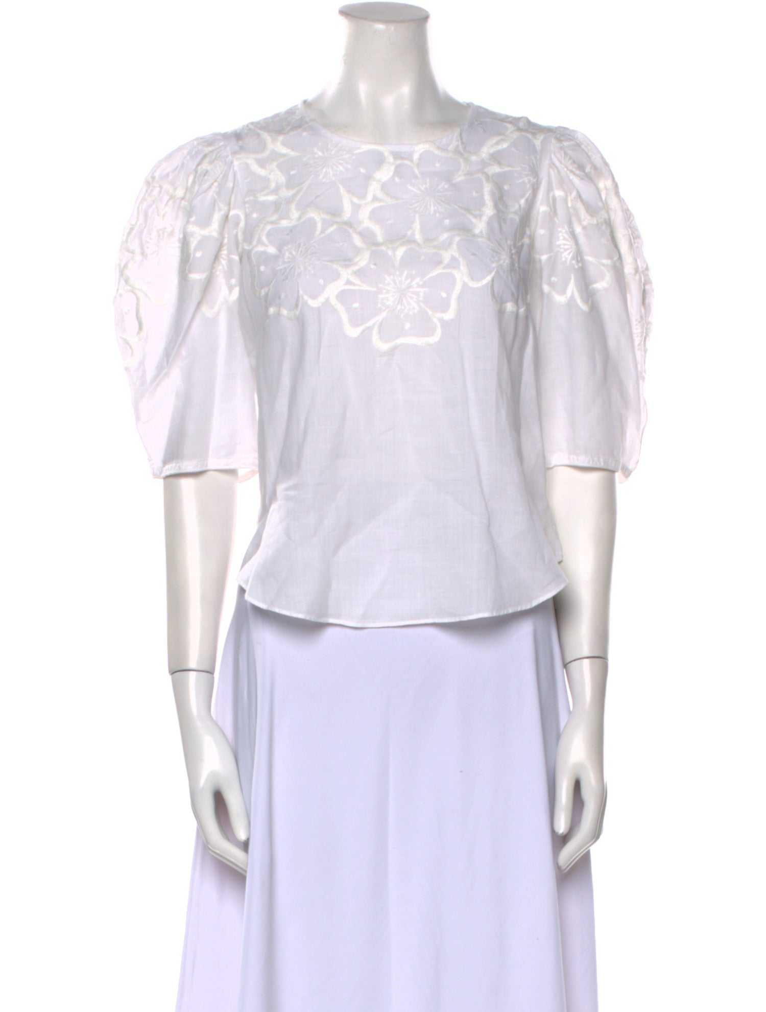 Veronica Beard Crew Neck Short Sleeve Top