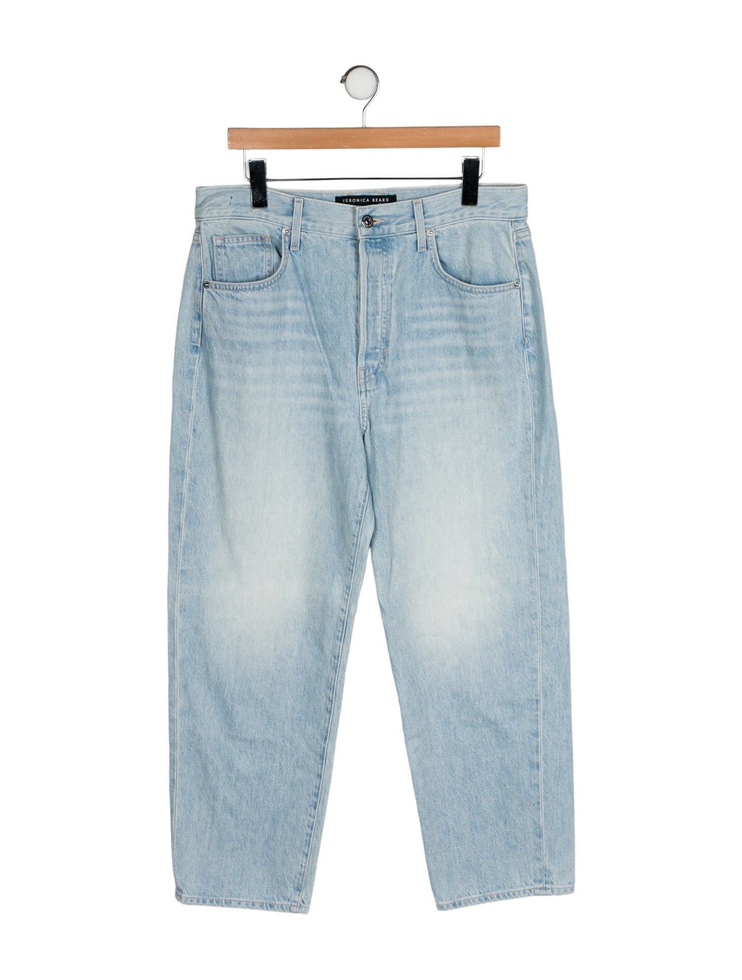 Veronica Beard High-Rise Straight Leg Jeans