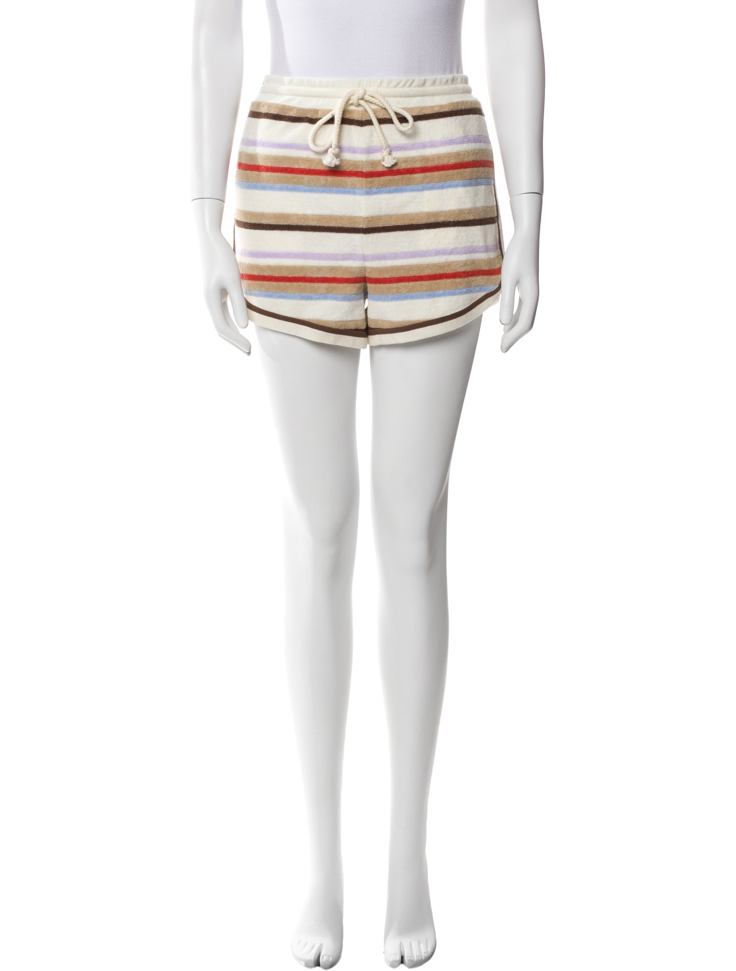 Veronica Beard Striped Mini Shorts