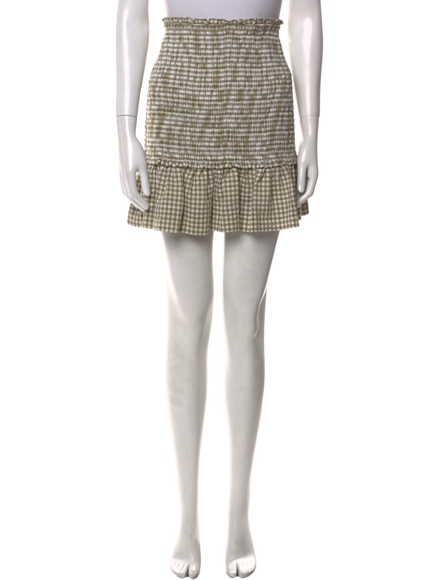 Veronica Beard Plaid Print Mini Skirt