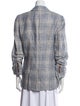 Veronica Beard Linen Plaid Print Blazer