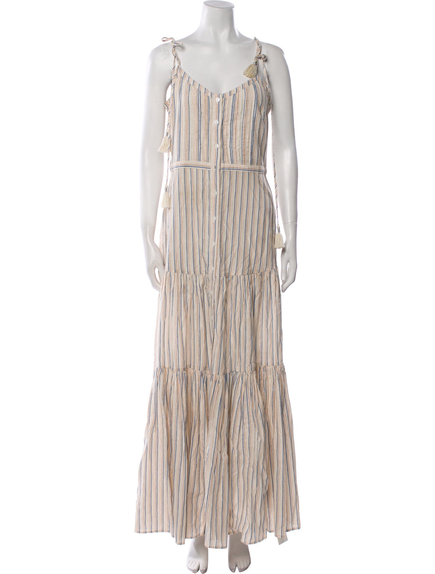Veronica Beard Striped Long Dress