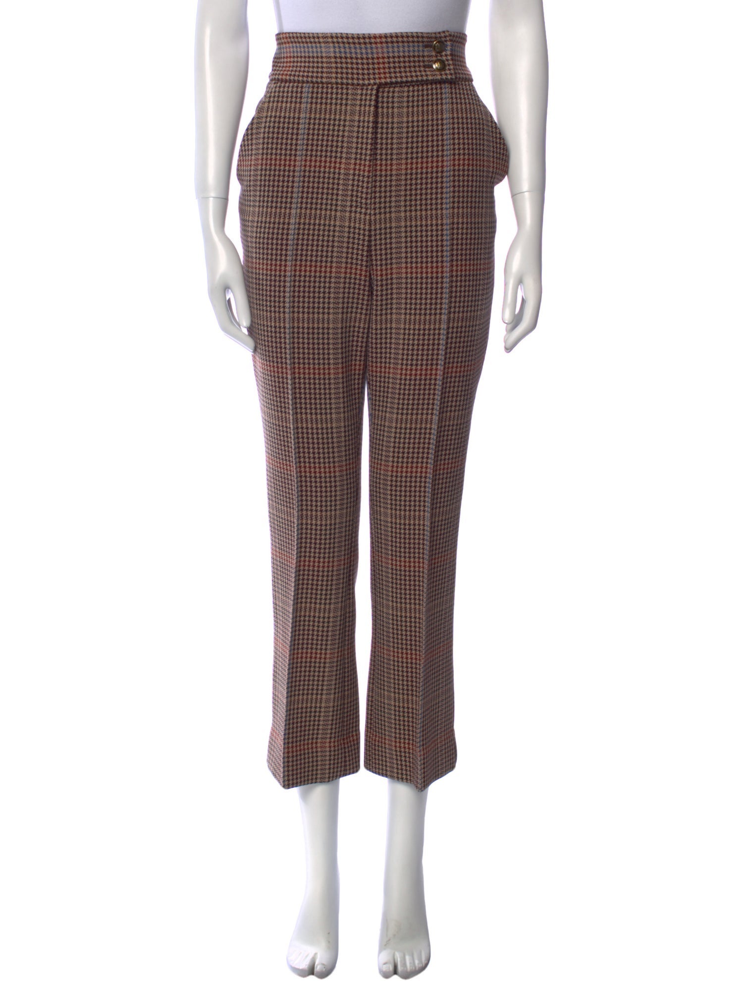 Veronica Beard Houndstooth Print Skinny Leg Pants w/ Tags