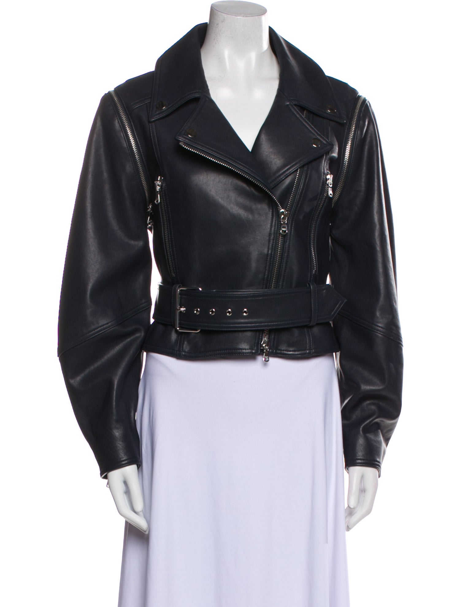 Veronica Beard Leather Biker Jacket