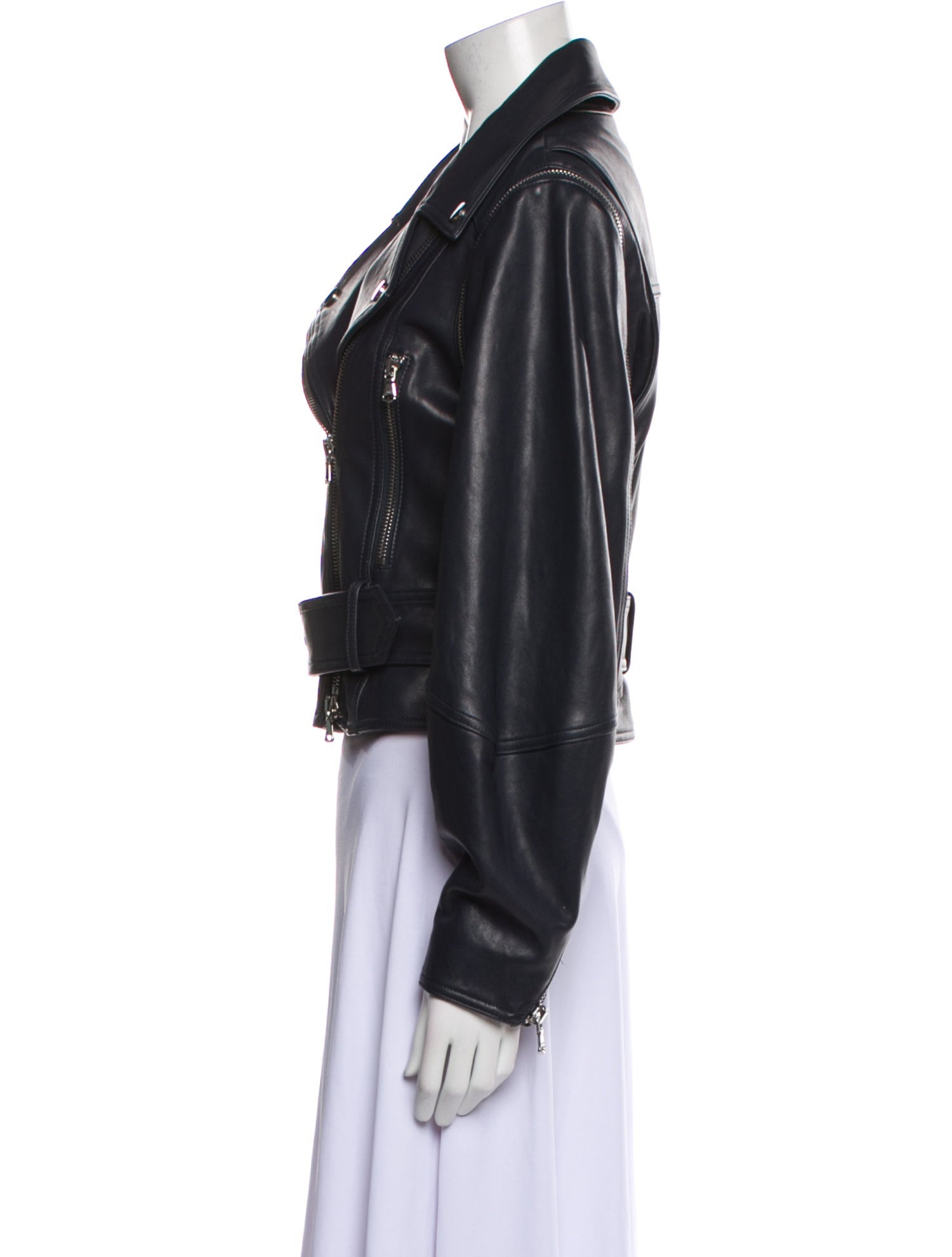 Veronica Beard Leather Biker Jacket