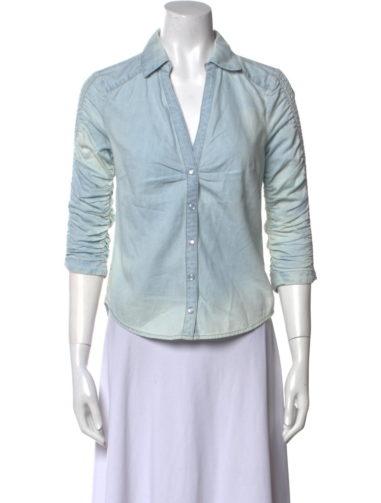 Veronica Beard Three-Quarter Sleeve Button-Up Top w/ Tags