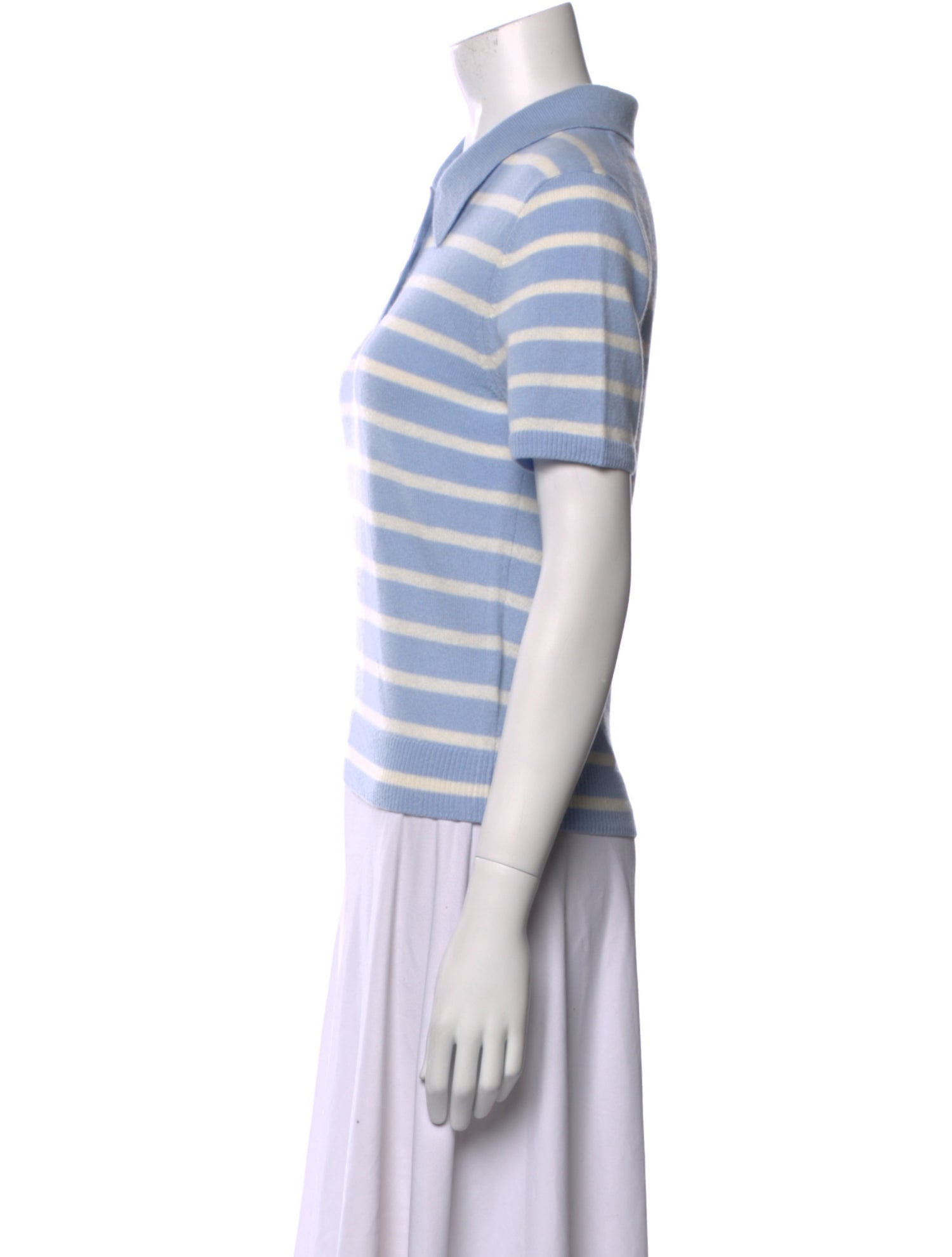 Veronica Beard Cashmere Striped Polo w/ Tags